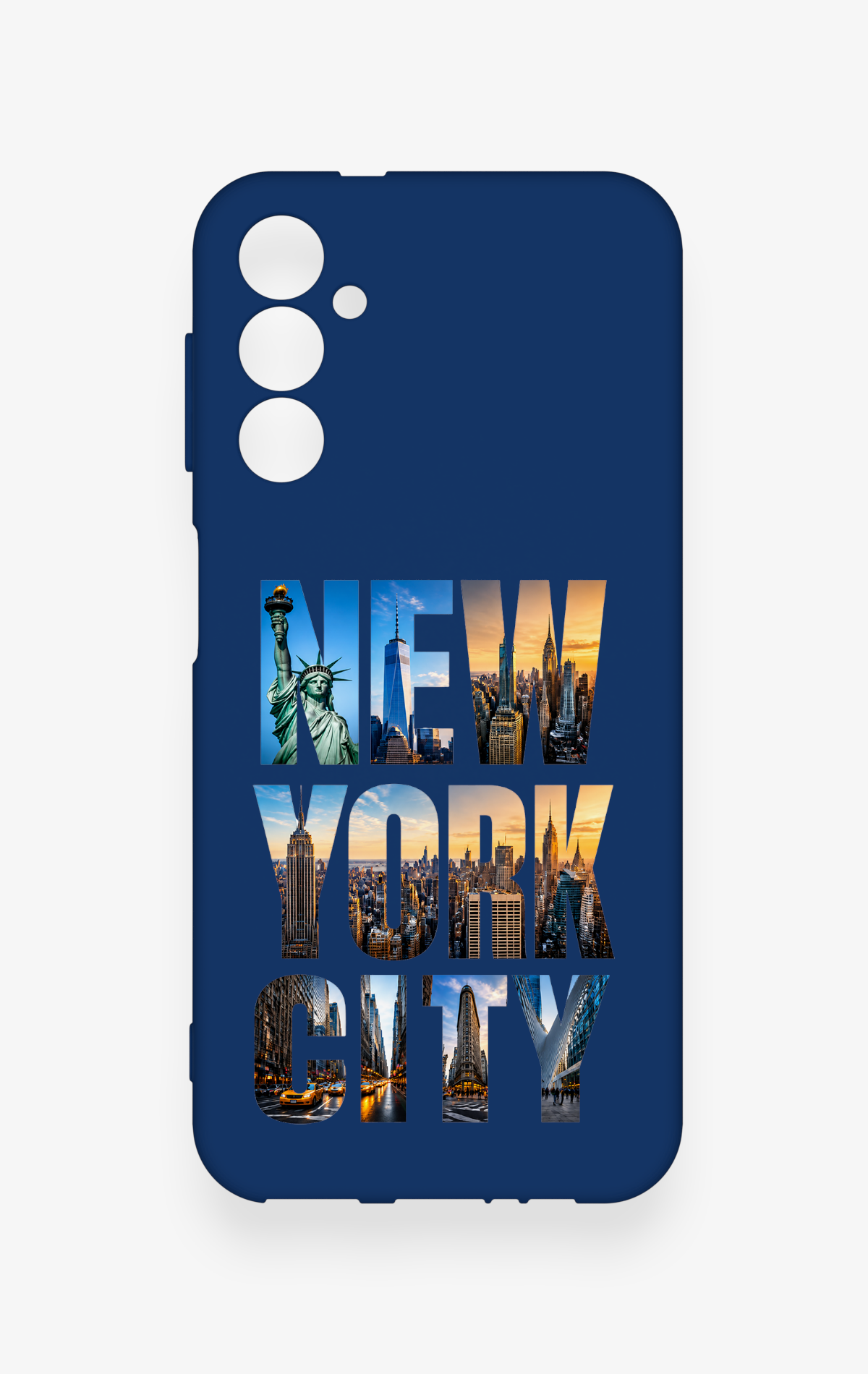 Samsung A14 Uyumlu New York City Desenli Silikon Kılıf