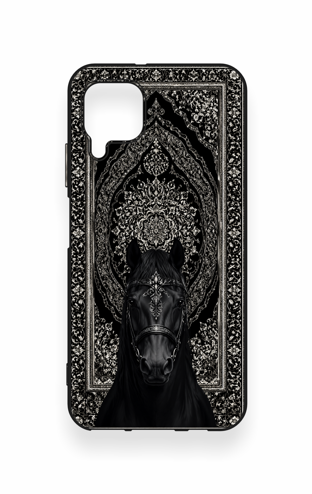 Huawei P40 Lite Uyumlu Etnik At Figürü Desenli Silikon Kılıf