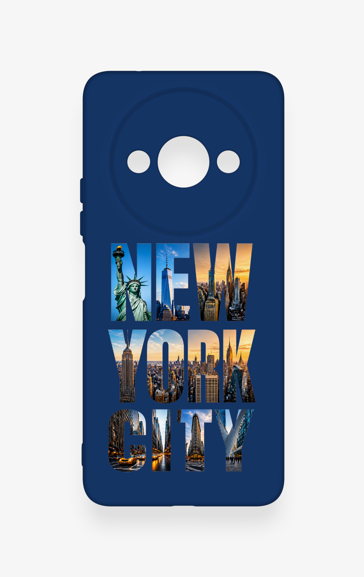 Redmi A3 Uyumlu New York City Desenli Silikon Kılıf