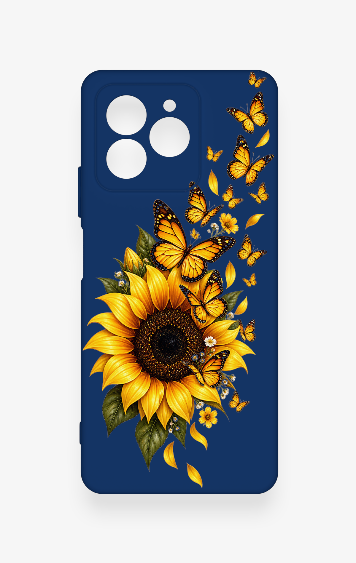 Omix X7 Uyumlu Ayçiçeği Desenli Silikon Kılıf