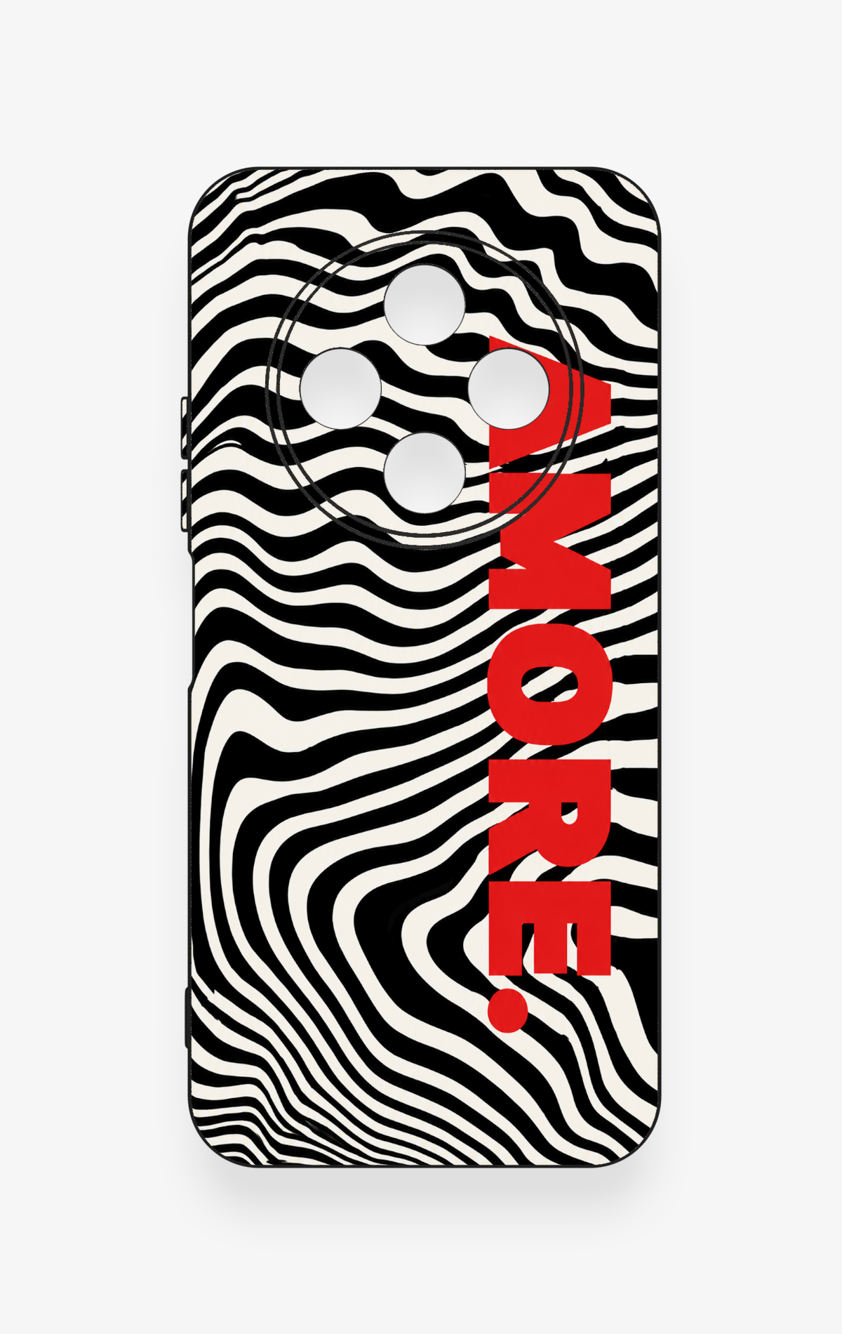 Tecno Spark 30C Uyumlu Zebra Amore Desenli Silikon Kılıf