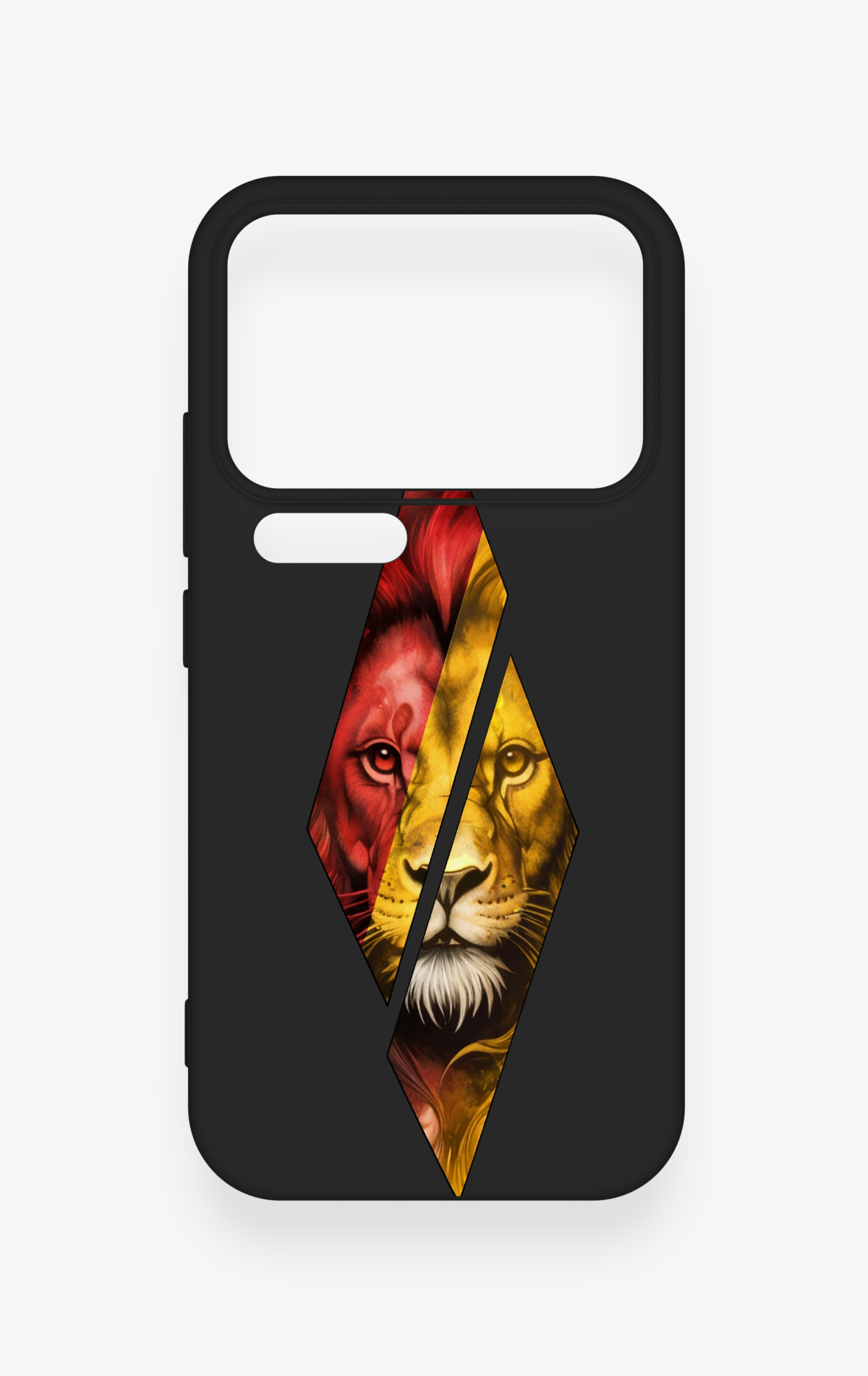 Xiaomi Mi 17 Pro 5G Uyumlu Kesik Aslan Desenli Silikon Kılıf