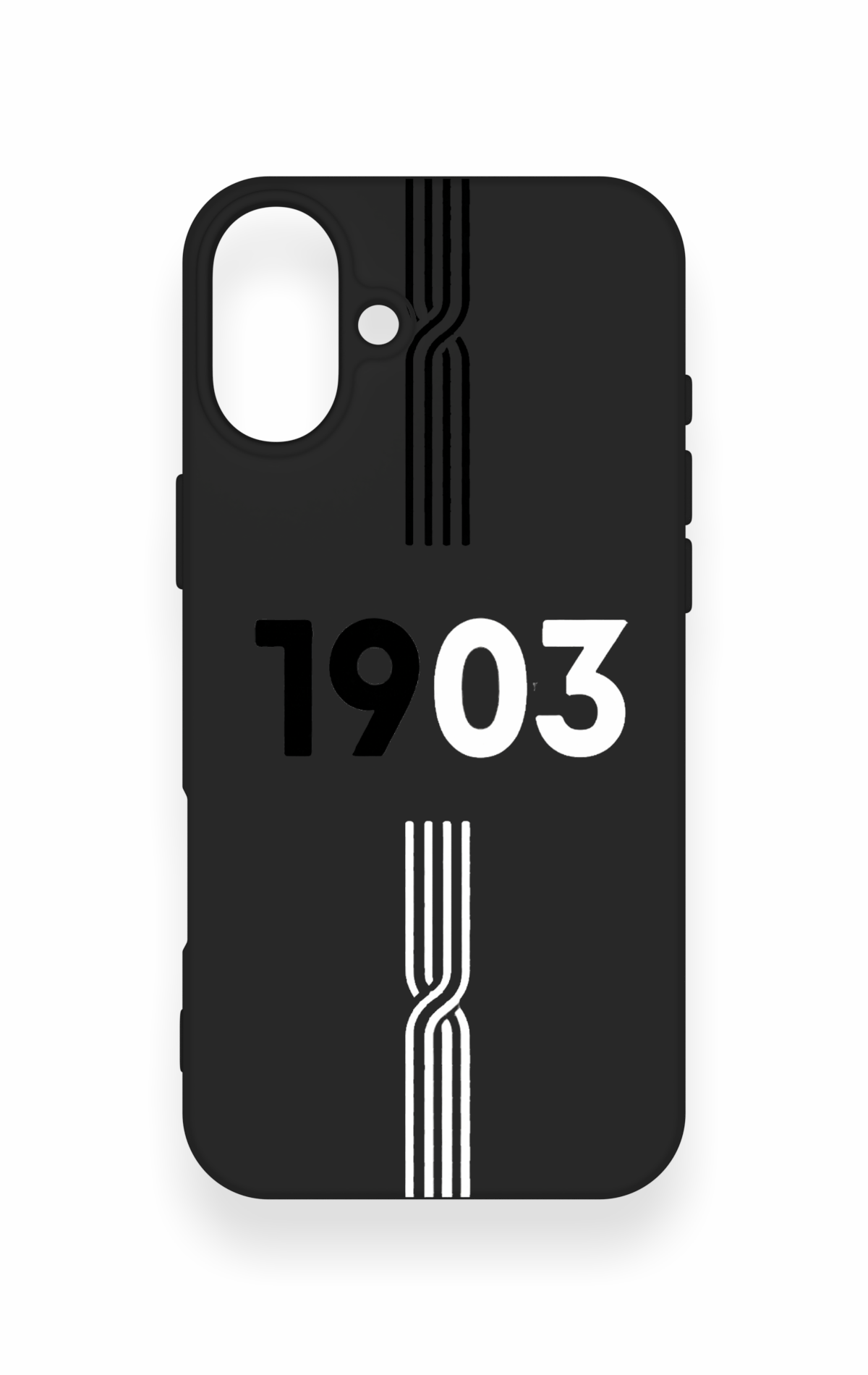 iPhone 16 Plus Uyumlu 1903 Kemer Desenli Silikon Kılıf