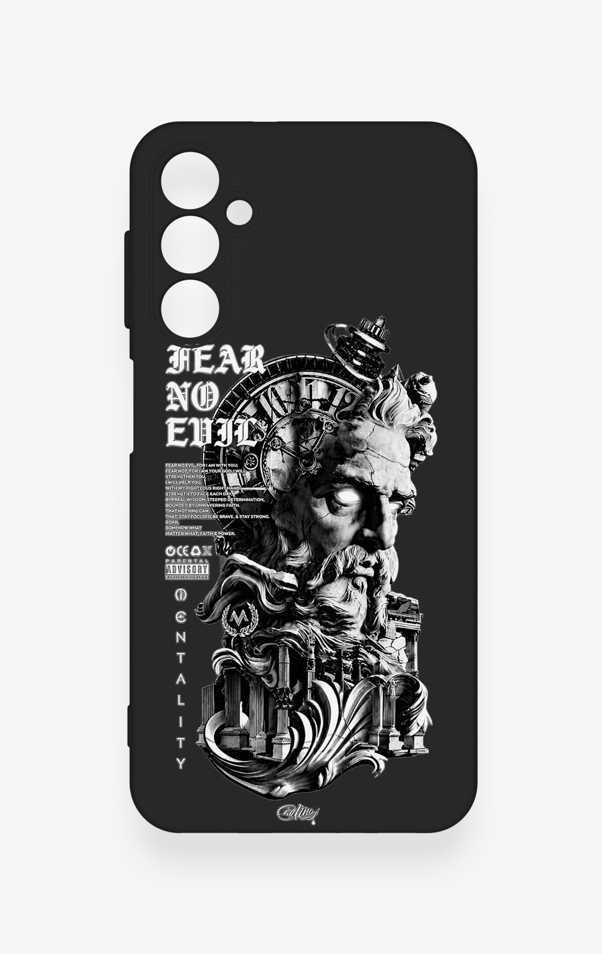 Samsung A24 Uyumlu Fear No Evil Desenli Silikon Kılıf