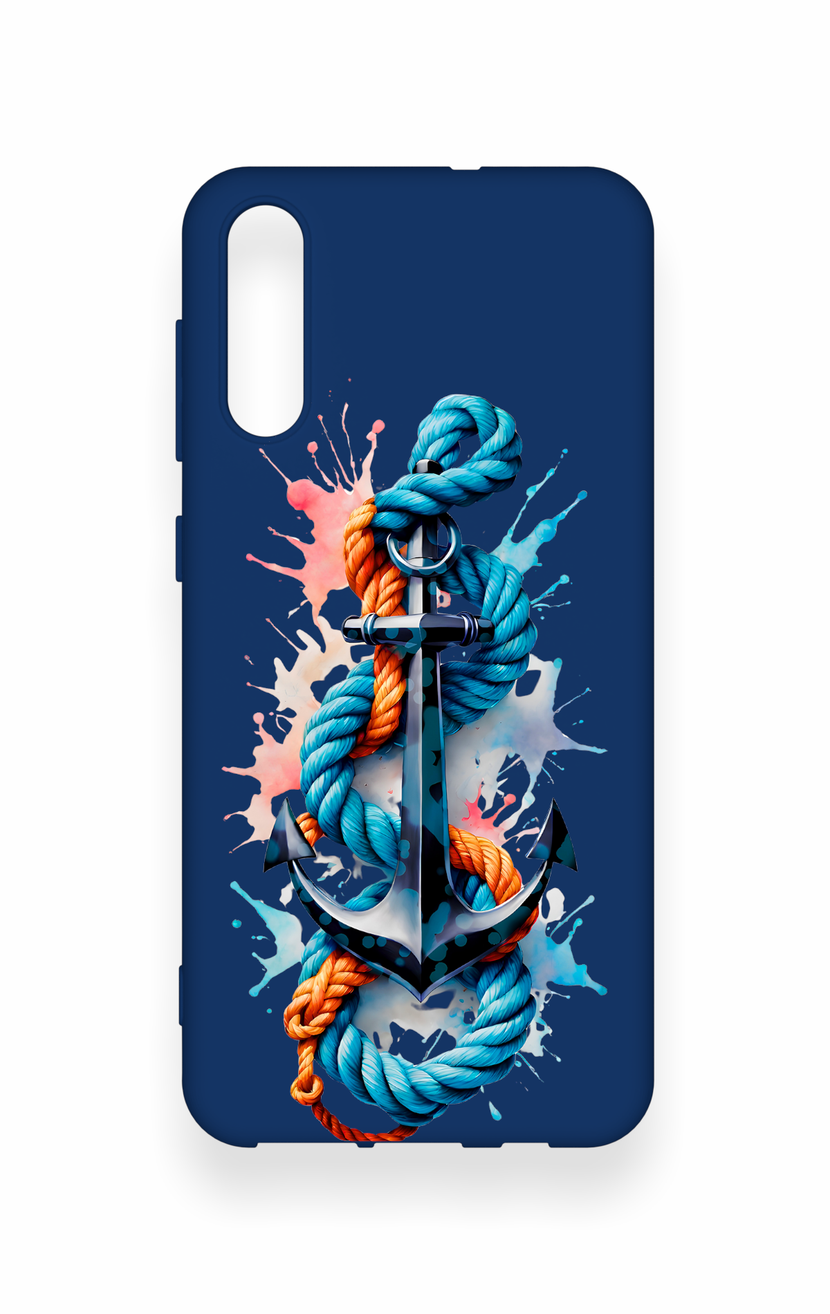 Samsung A50 Uyumlu Anchor Desenli Silikon Kılıf