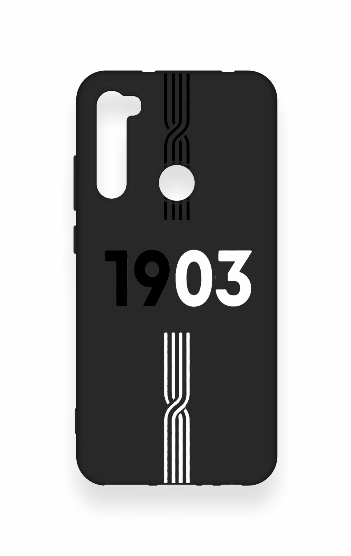 Redmi Note 8 Uyumlu 1903 Kemer Desenli Silikon Kılıf