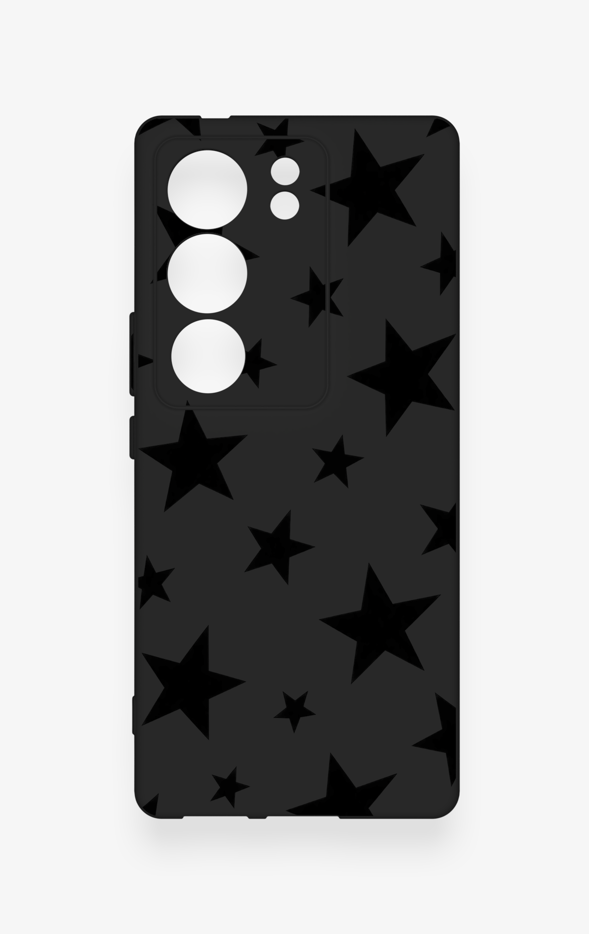 Vivo V29 Uyumlu Siyah Star Desenli Silikon Kılıf