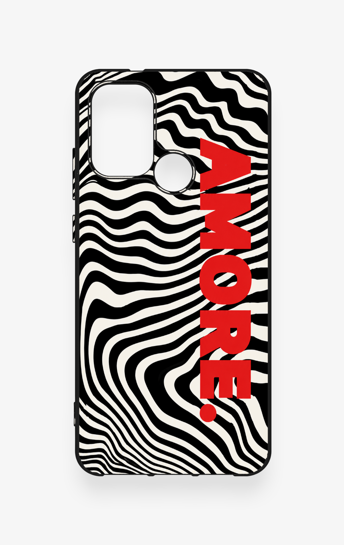 Casper Via F20 Uyumlu Zebra Amore Desenli Silikon Kılıf
