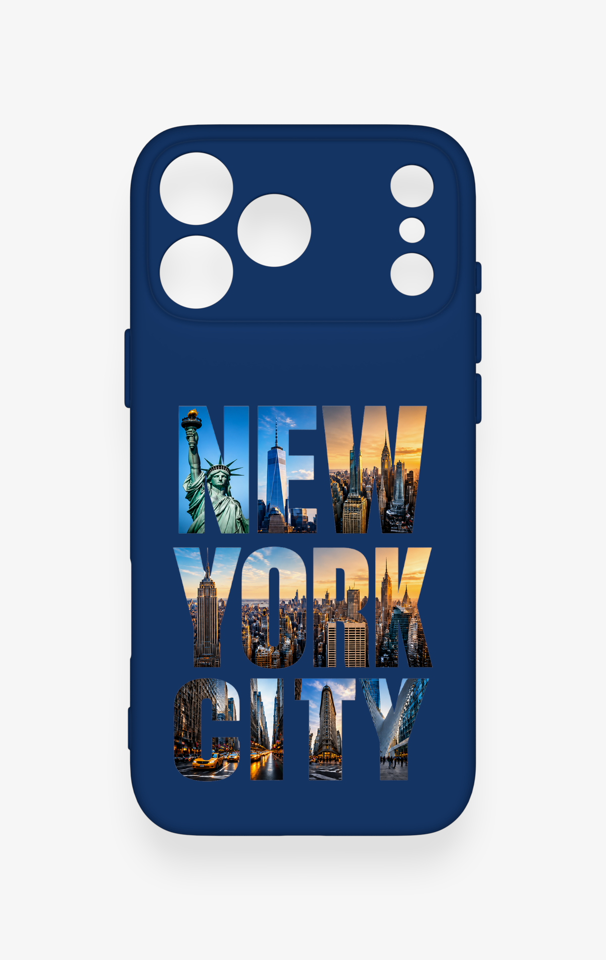iPhone 17 Pro Max Uyumlu New York City Desenli Silikon Kılıf