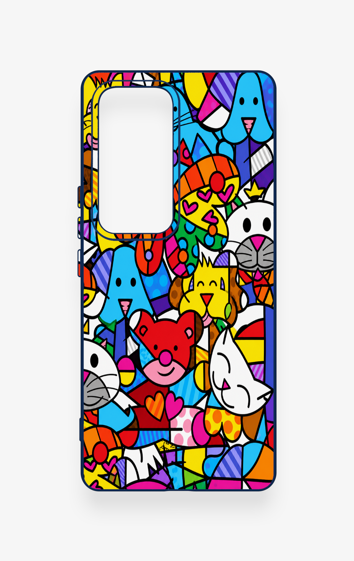 Vivo V30 Uyumlu Britto Garden Desenli Silikon Kılıf