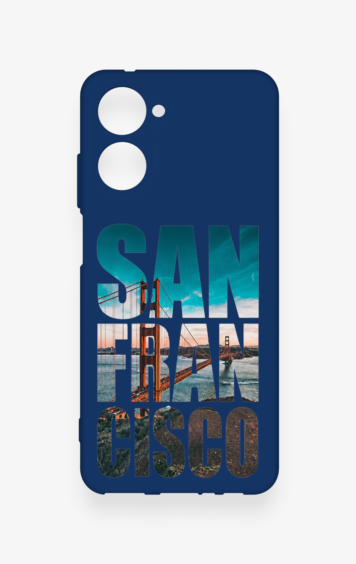 Realme 10 Uyumlu San Francisco Desenli Silikon Kılıf