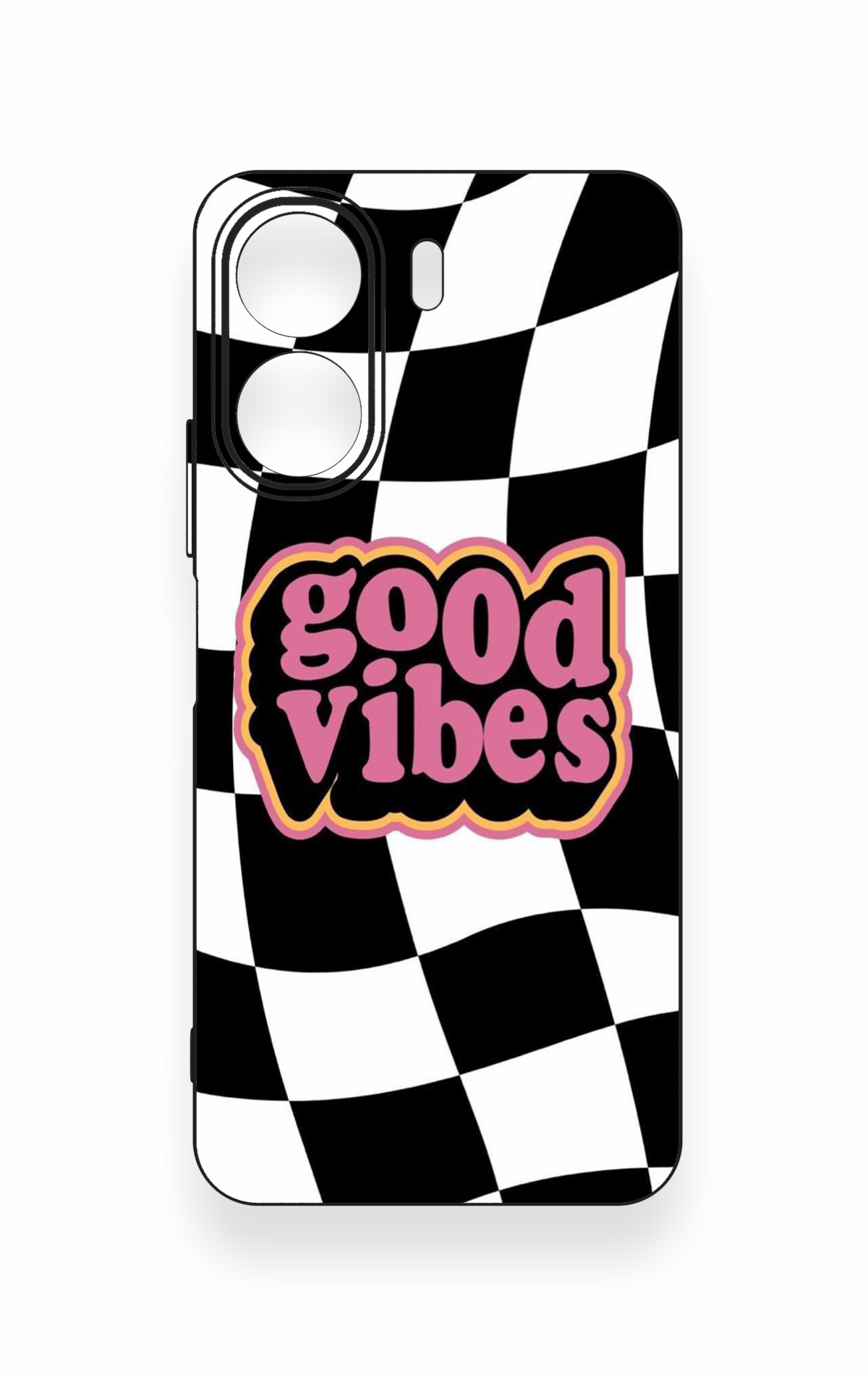 Redmi 13C Uyumlu Black Good Vibes Desenli Silikon Kılıf