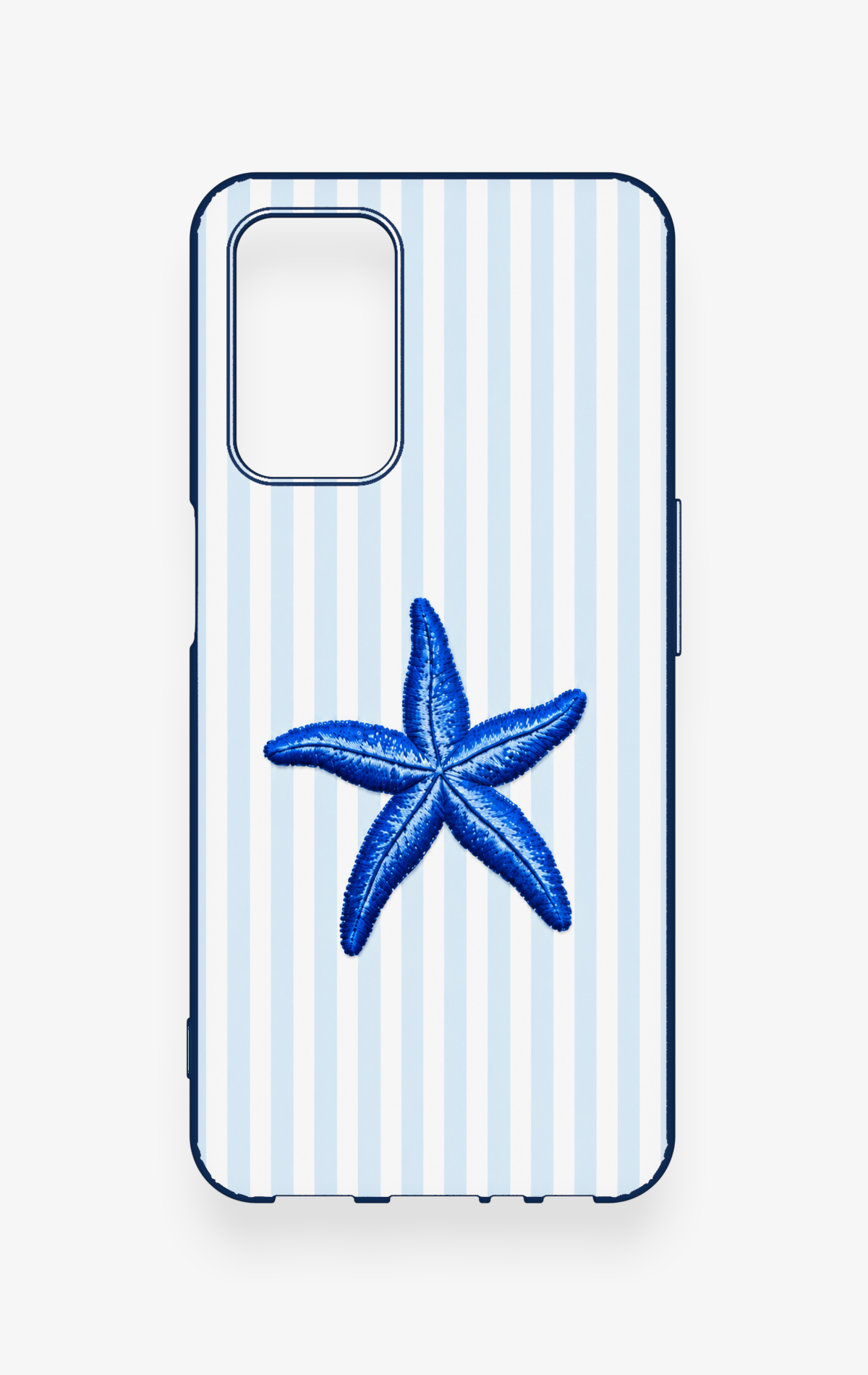 Oppo A55 Uyumlu Mavi Deniz Yıldızı Desenli Silikon Kılıf