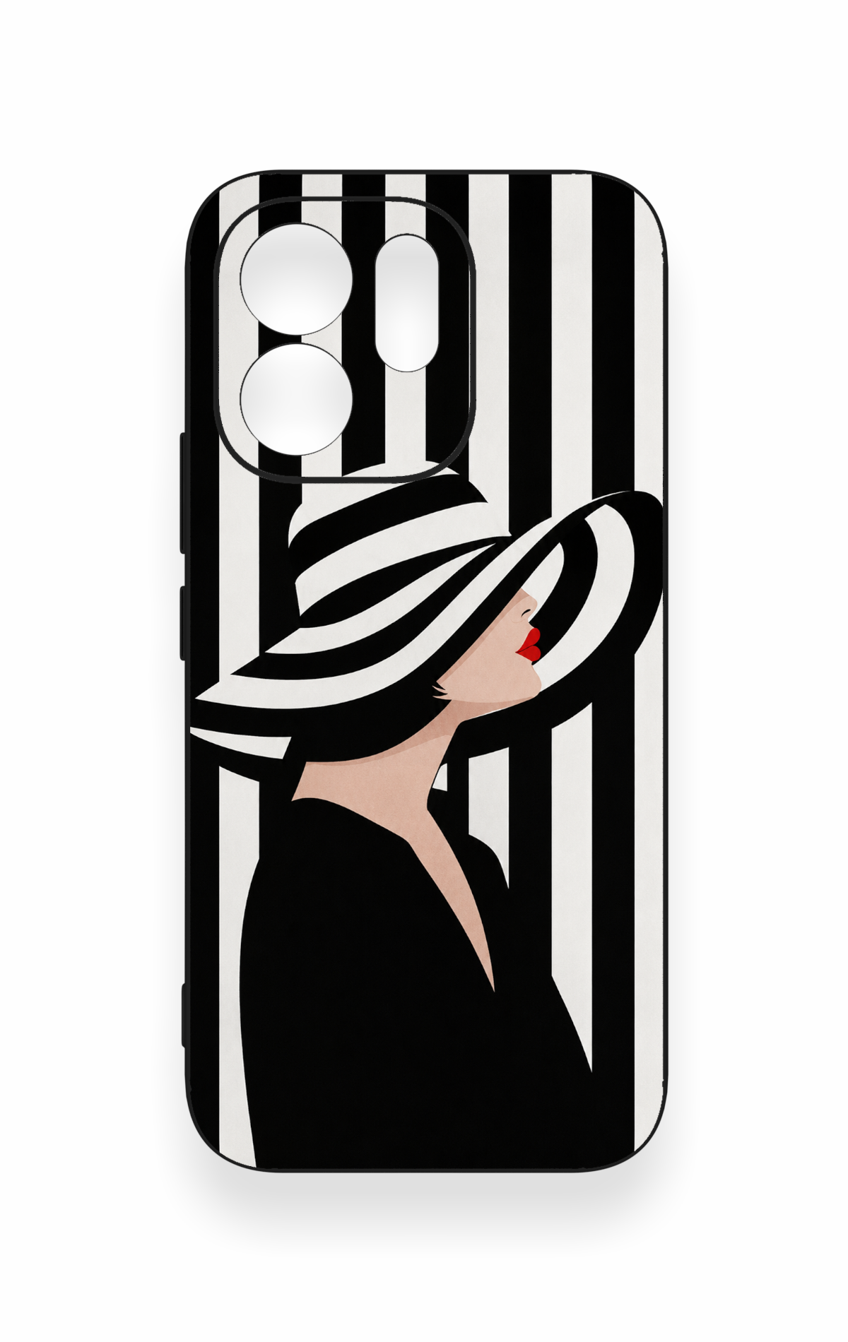 Vivo V70 5G Uyumlu Madam Marica Desenli Silikon Kılıf