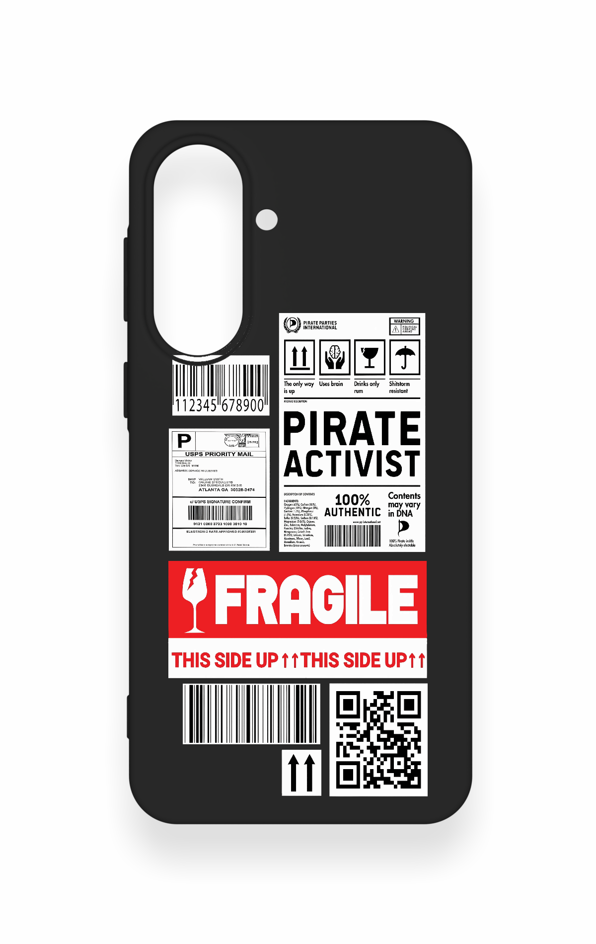 Samsung A37 Uyumlu Fragile Desenli Silikon Kılıf