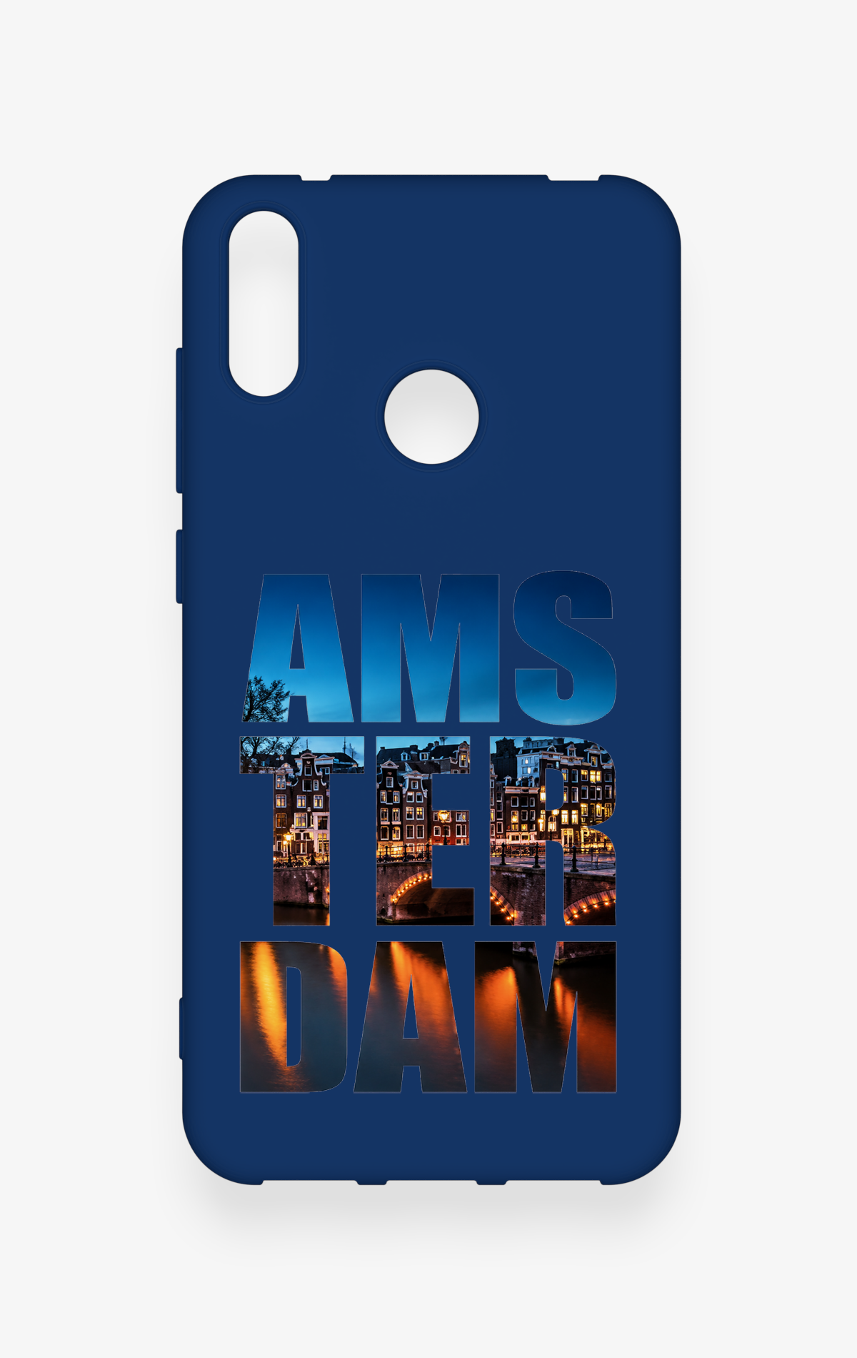 Huawei Y7 2019 Uyumlu Amsterdam Desenli Silikon Kılıf
