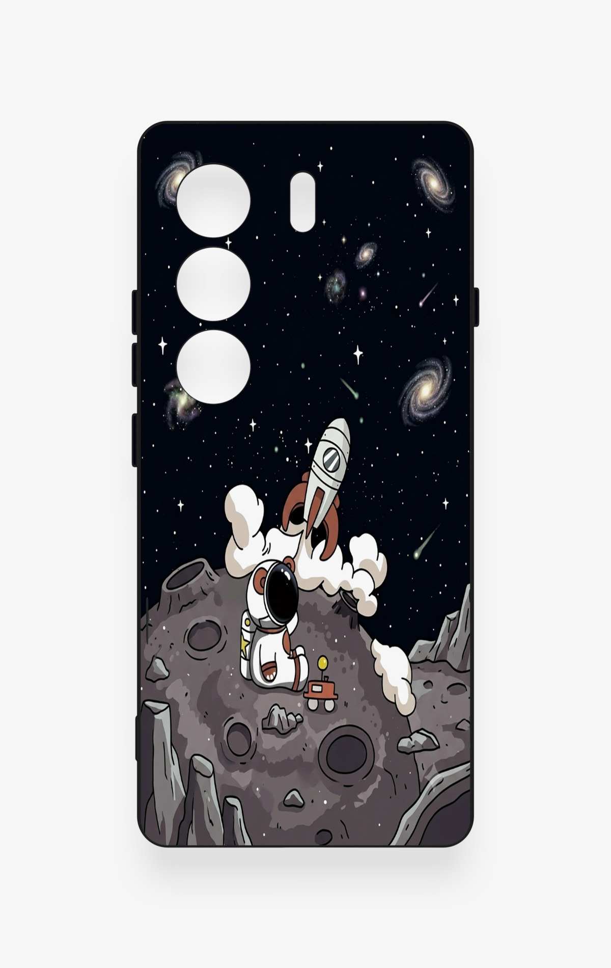 Tecno Camon 40 4G Uyumlu Uzay Astronot Desenli Silikon Kılıf