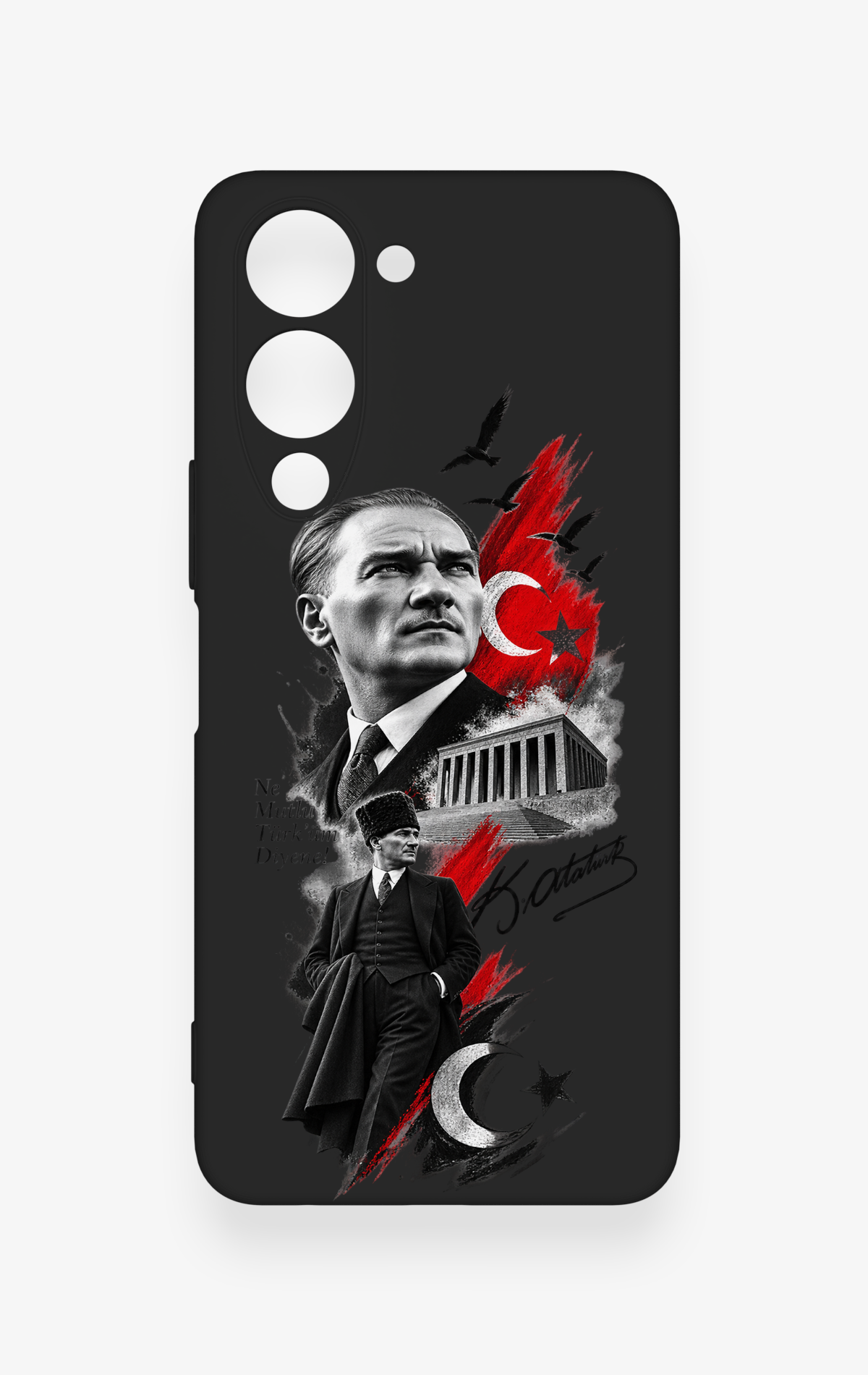 Vivo Y19 5G Uyumlu Atatürk Anıtkabir Desenli Silikon Kılıf
