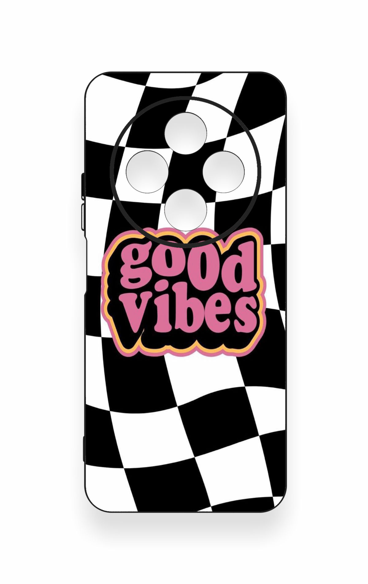 Redmi 14C Uyumlu Black Good Vibes Desenli Silikon Kılıf