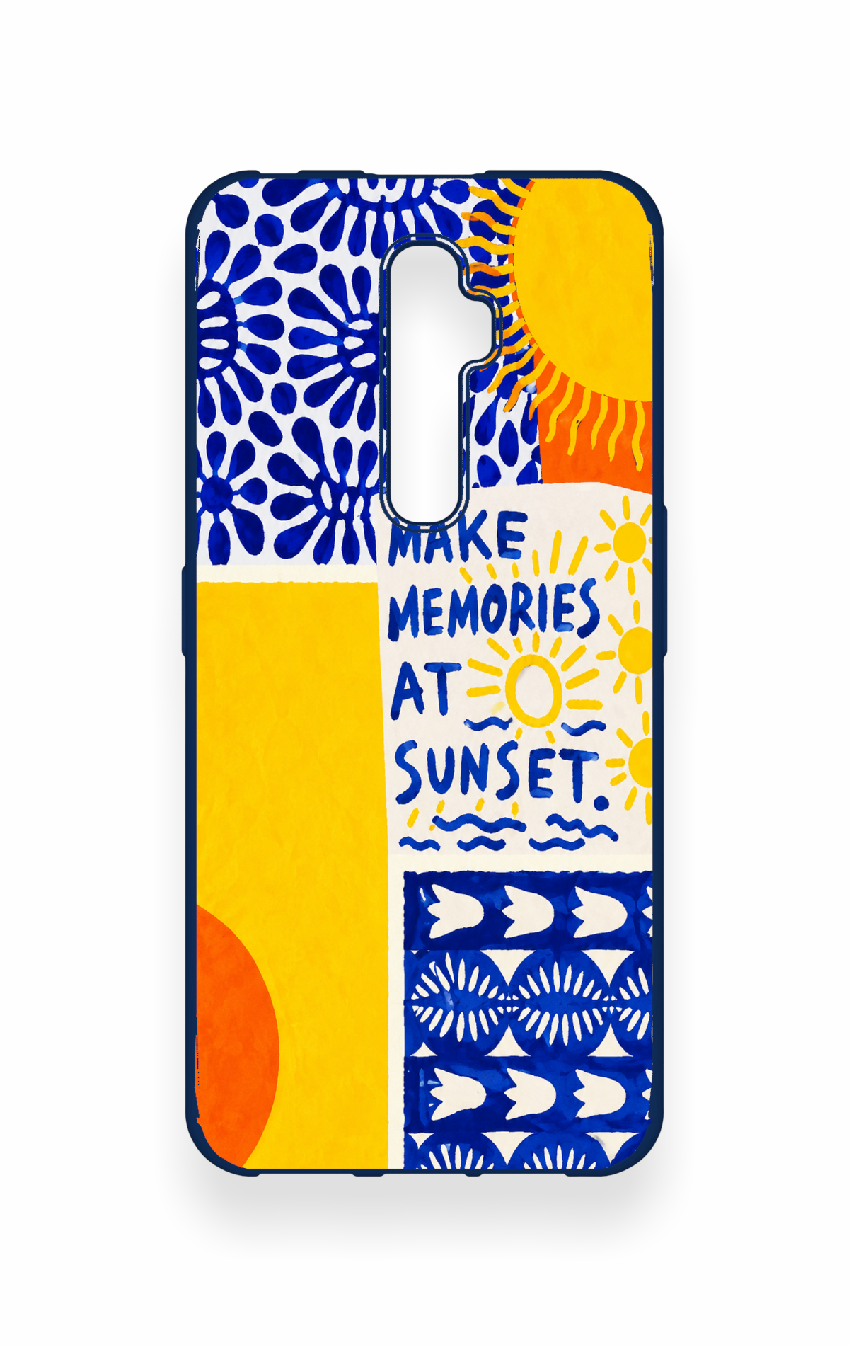 Oppo Reno 2Z Uyumlu Sunset Desenli Silikon Kılıf