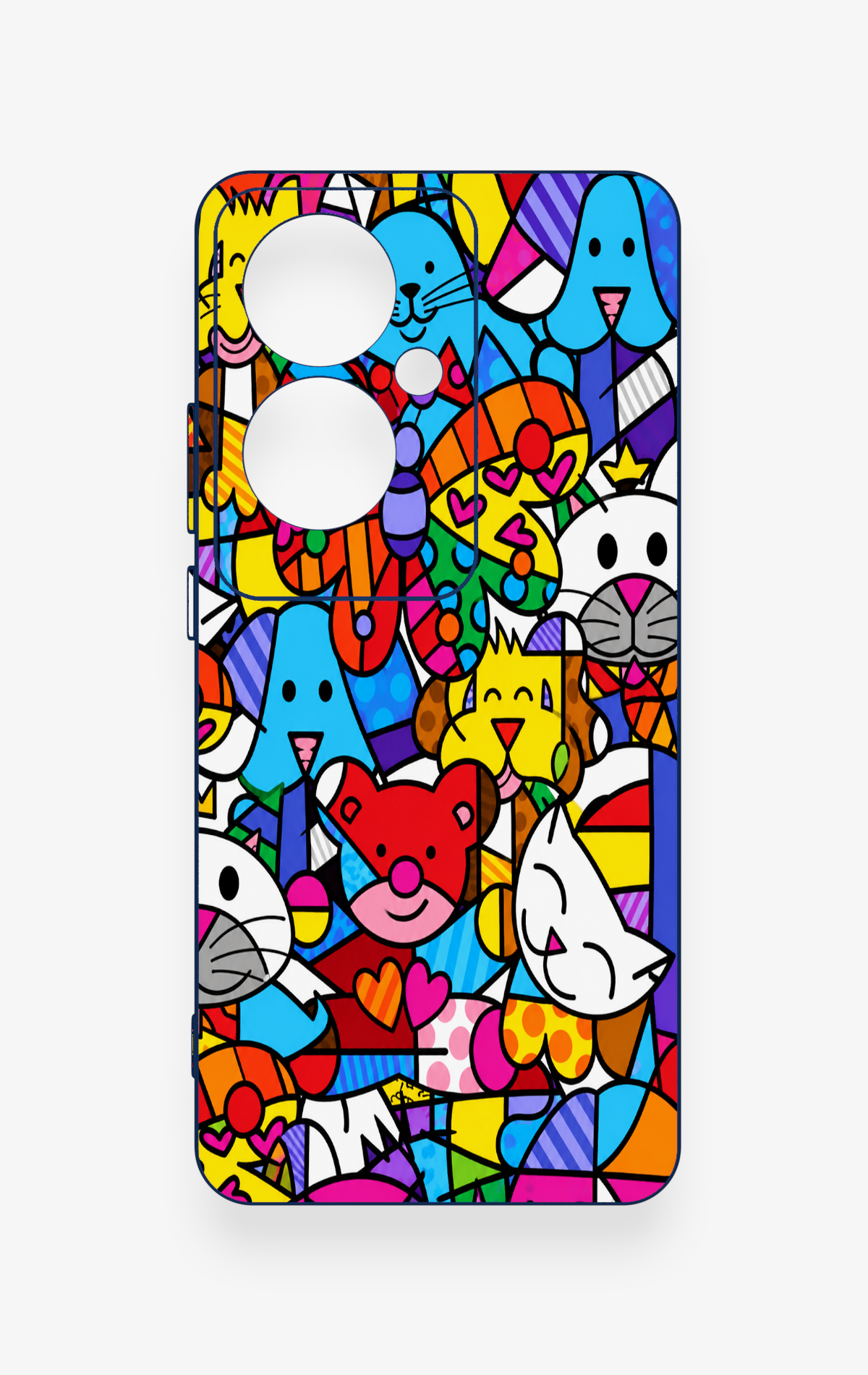 Oppo Reno 11F Uyumlu Britto Garden Desenli Silikon Kılıf