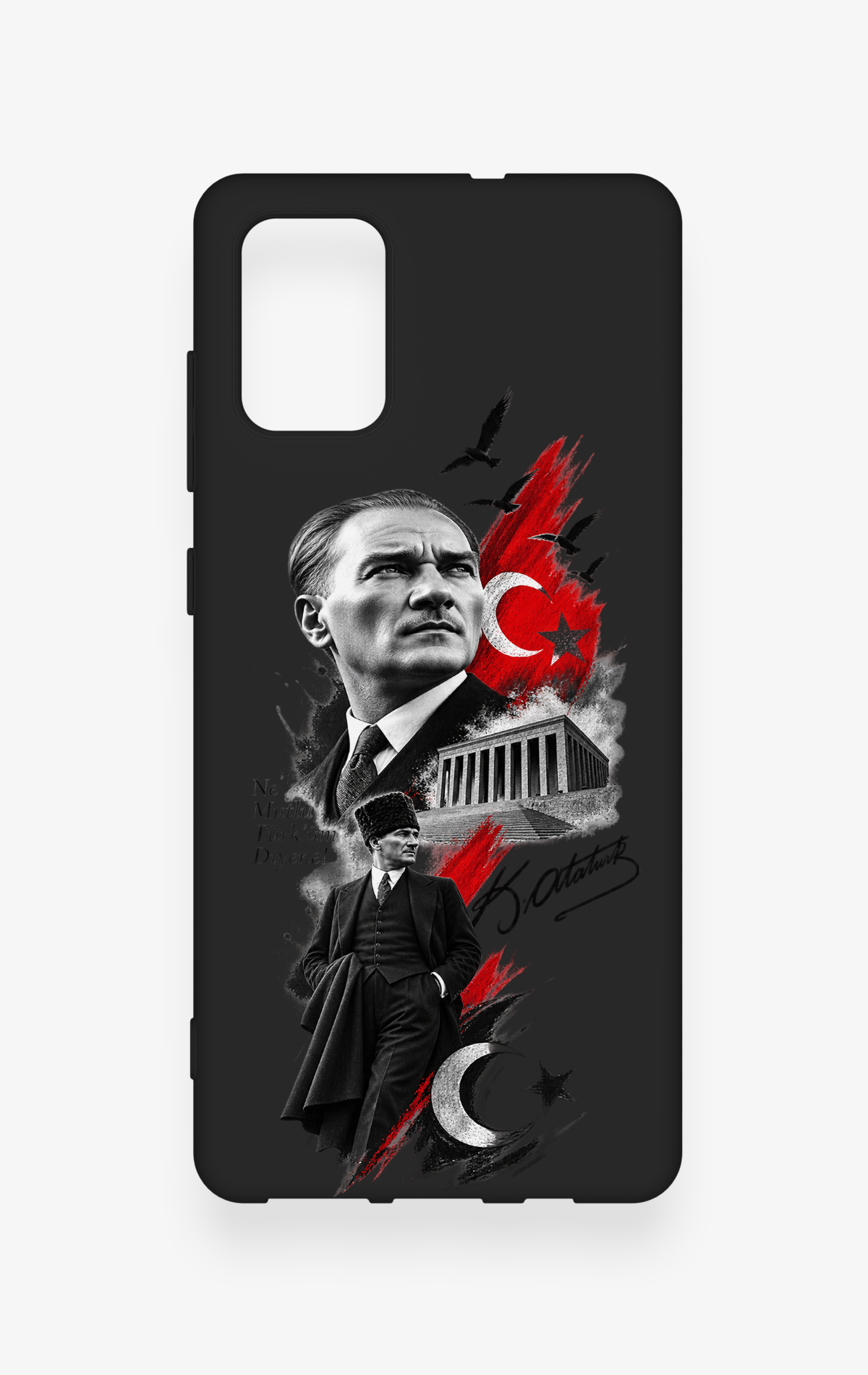 Samsung-A71 Uyumlu Atatürk Anıtkabir Desenli Silikon Kılıf