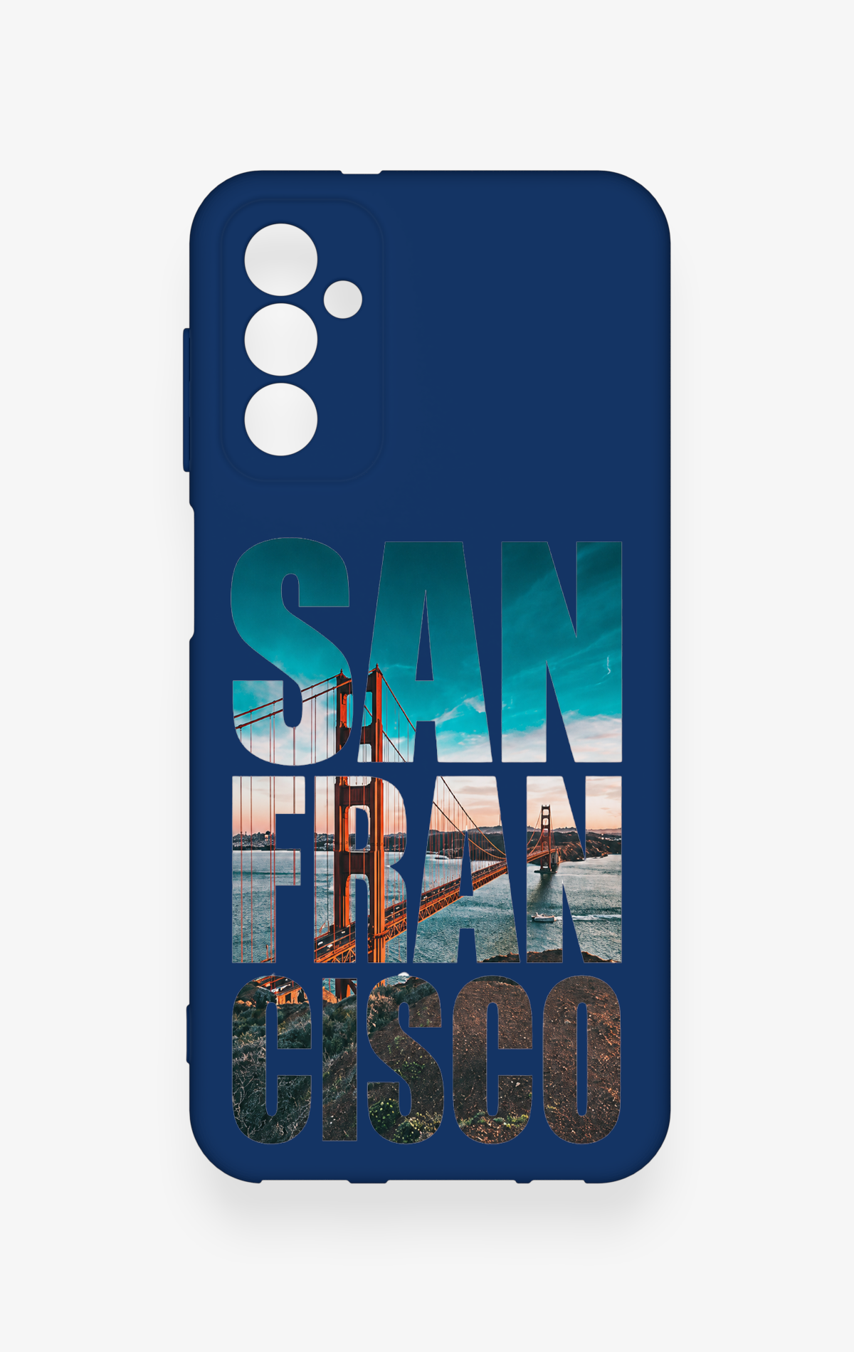 Samsung M13 Uyumlu San Francisco Desenli Silikon Kılıf