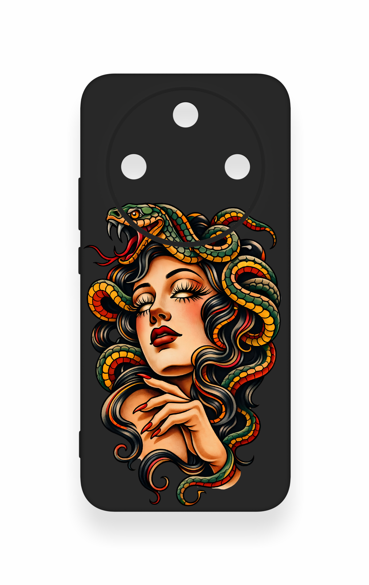 Honor Magic 8 Lite Uyumlu Medusa Desenli Silikon Kılıf
