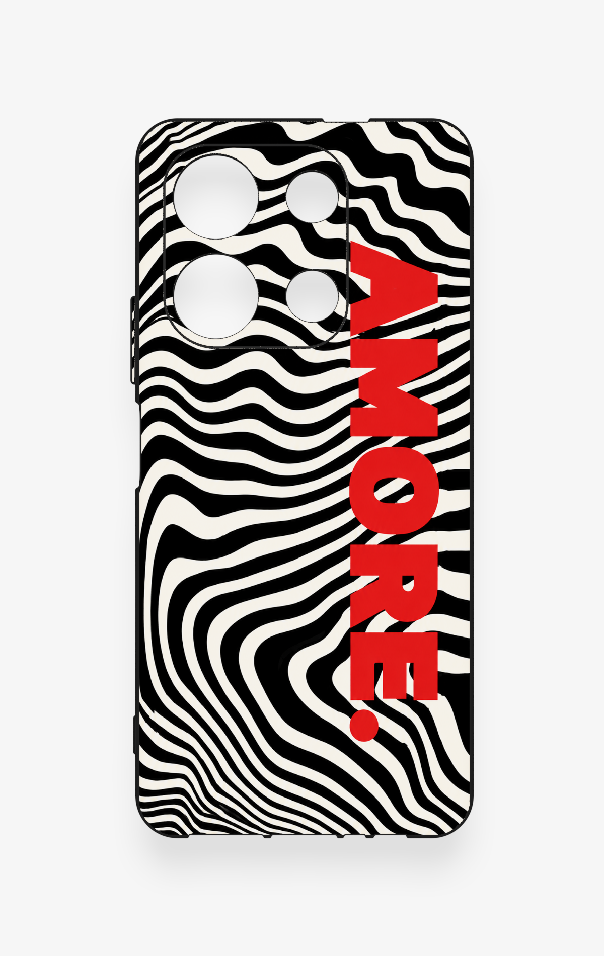 İnfinix Note 30 Uyumlu Zebra Amore Desenli Silikon Kılıf