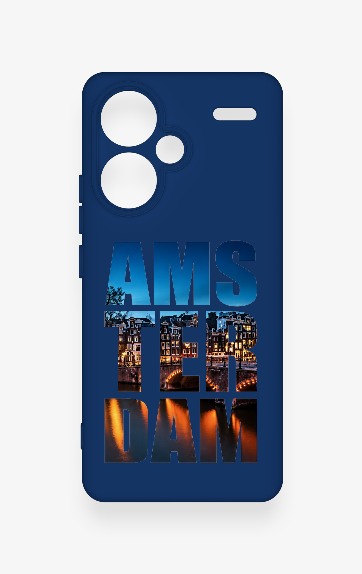 Redmi Note 13 Pro Plus Uyumlu Amsterdam Desenli Silikon Kılıf