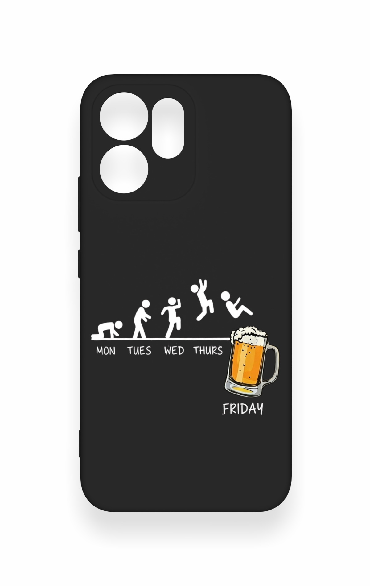 Oppo Reno 14F Uyumlu Fun Day Friday Desenli Silikon Kılıf