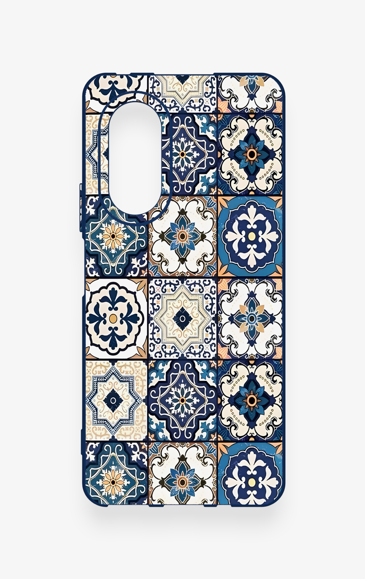 Huawei Nova 9Se Uyumlu Mozaik Çini Desenli Silikon Kılıf