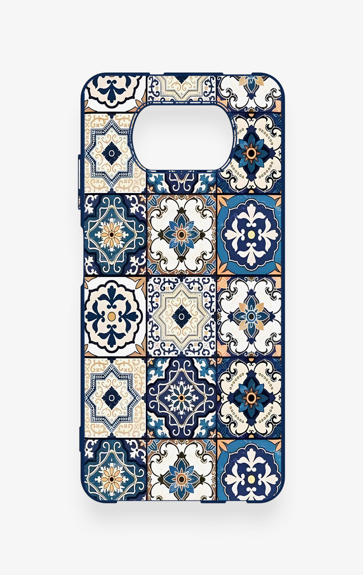 Poco X3 Uyumlu Mozaik Çini Desenli Silikon Kılıf