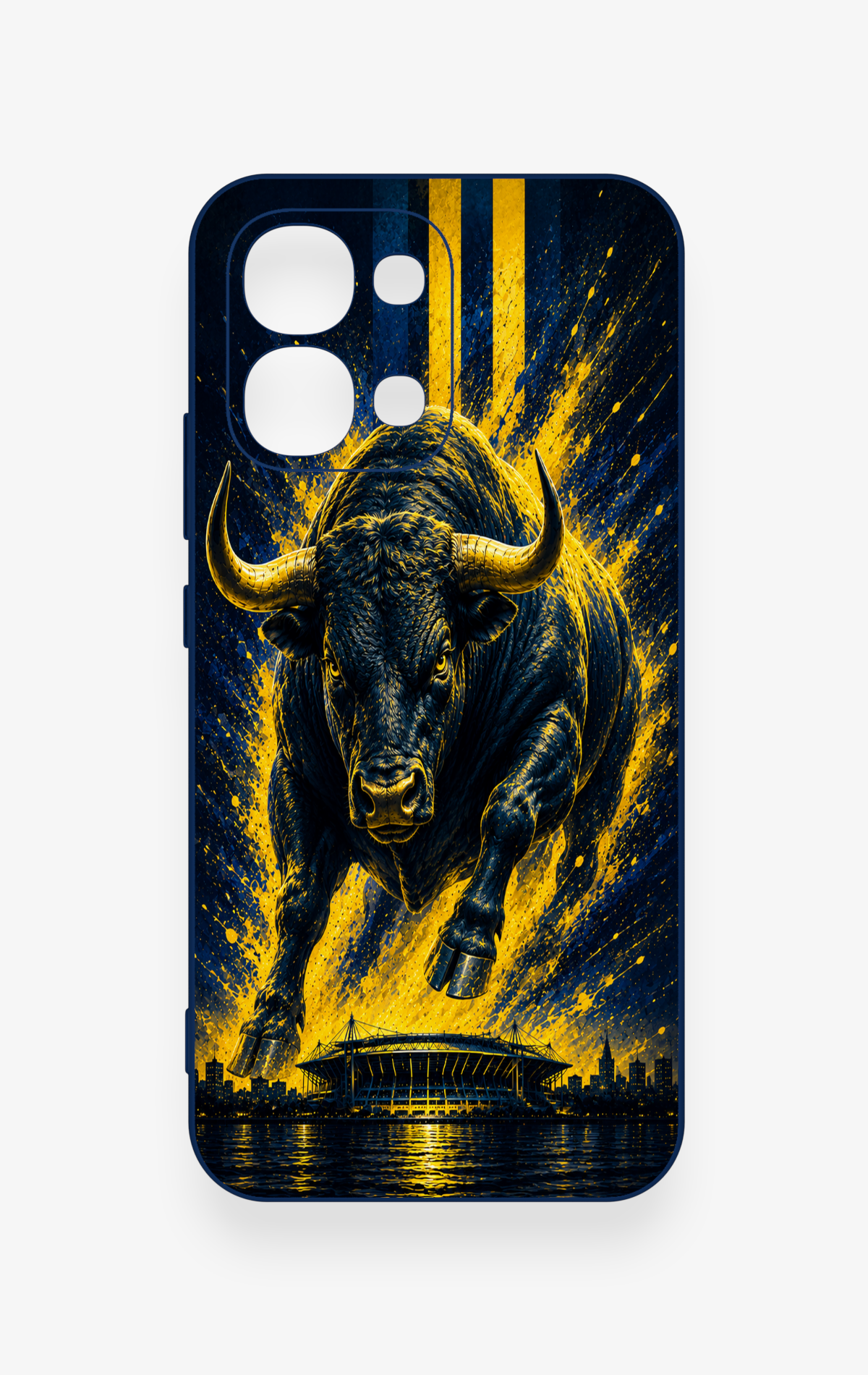 Oppo A6 Pro Uyumlu Kadiköy Boğası Desenli Silikon Kılıf