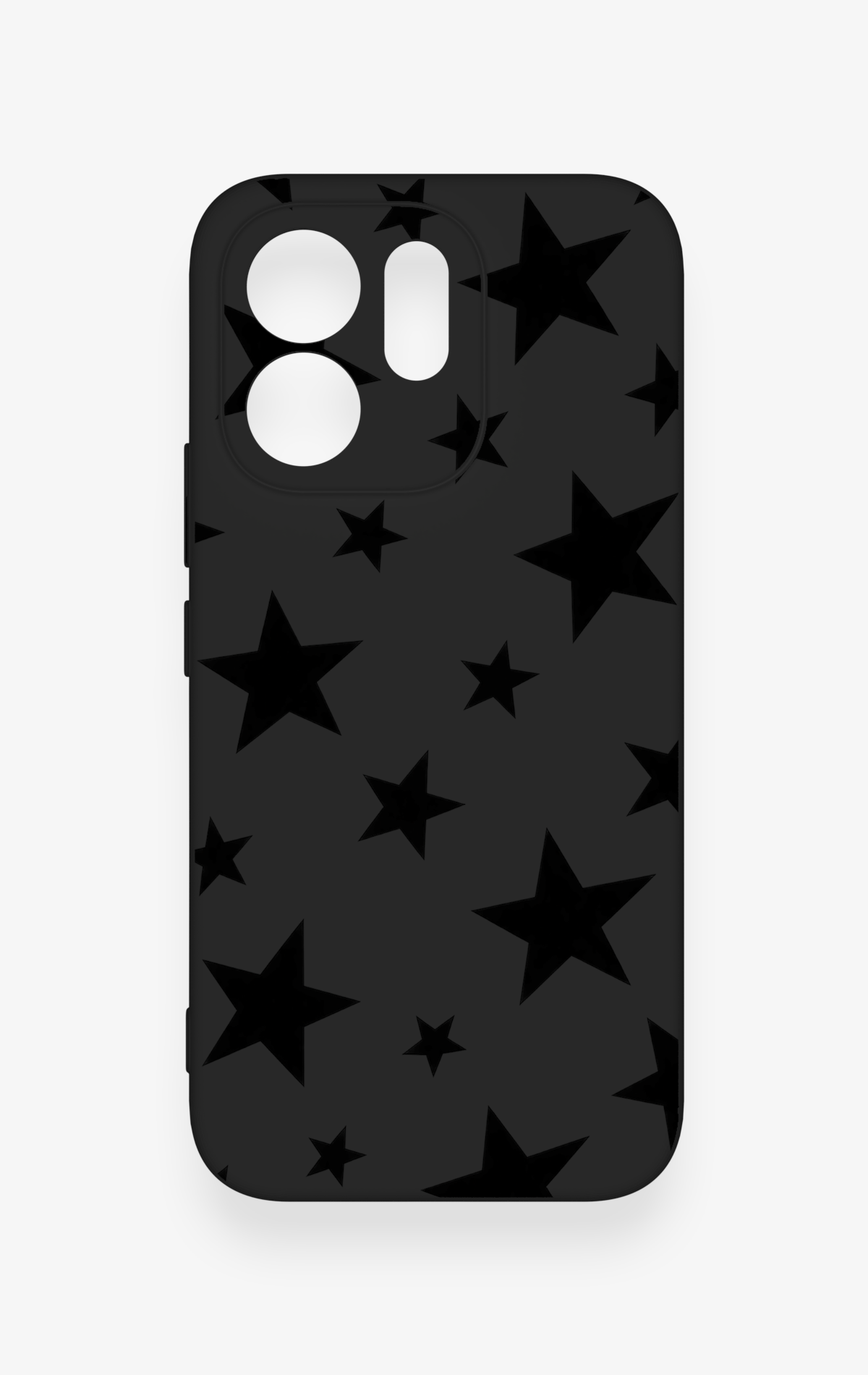 Vivo V70 5G Uyumlu Siyah Star Desenli Silikon Kılıf