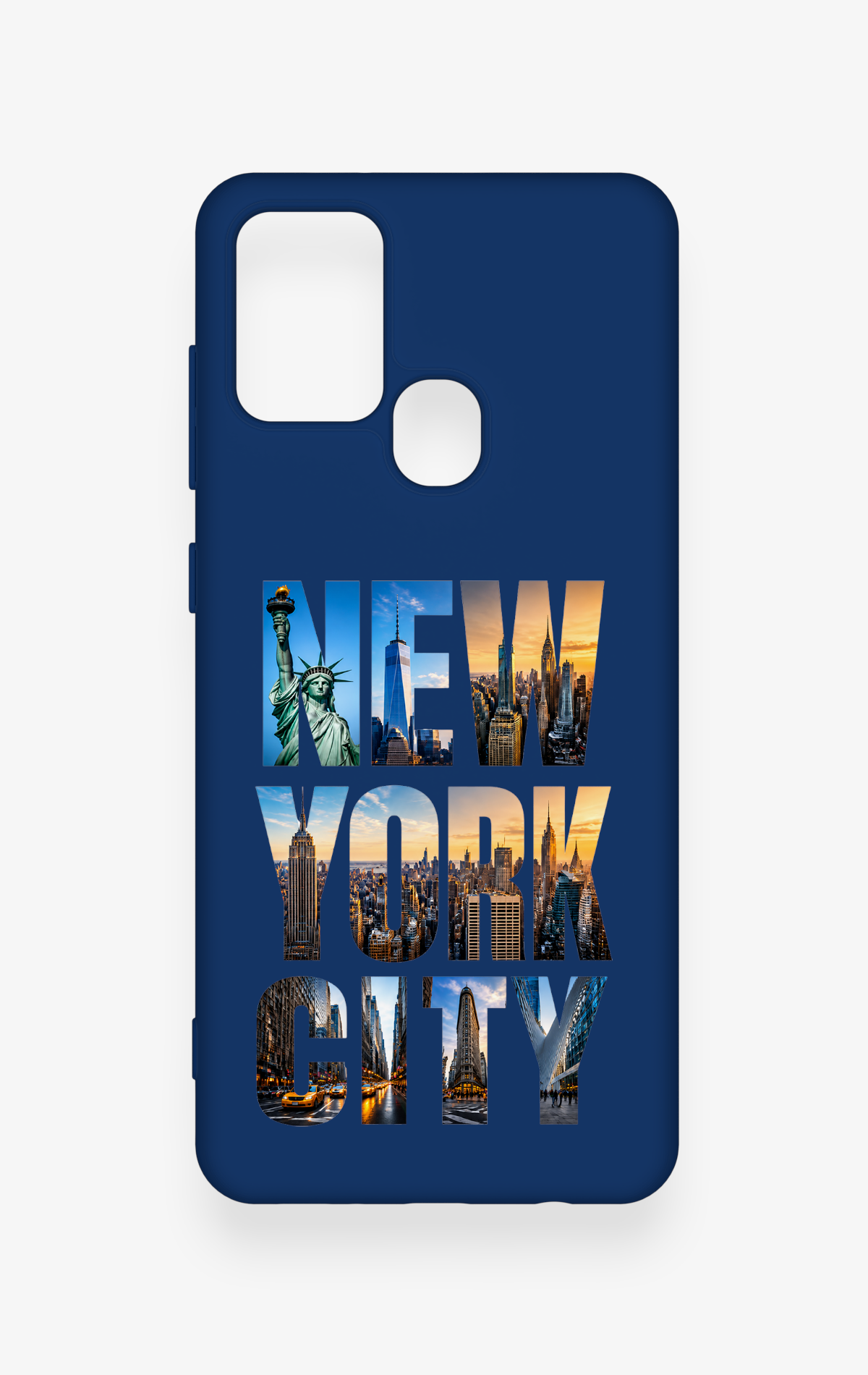 Samsung A21S Uyumlu New York City Desenli Silikon Kılıf