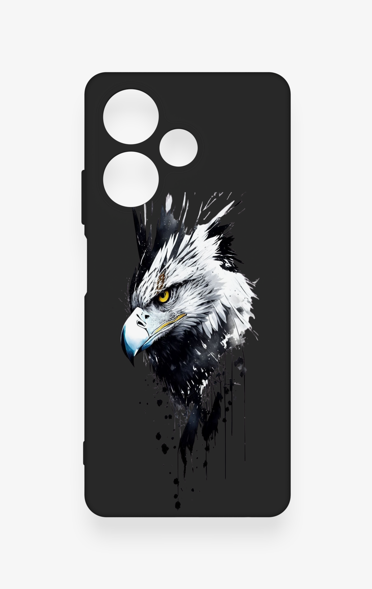 İnfinix Hot 30 Uyumlu Bald Eagle Desenli Silikon Kılıf