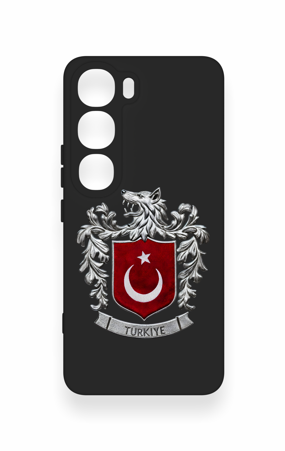 Vivo V40 Lite 5G Uyumlu Türk Arma Desenli Silikon Kılıf