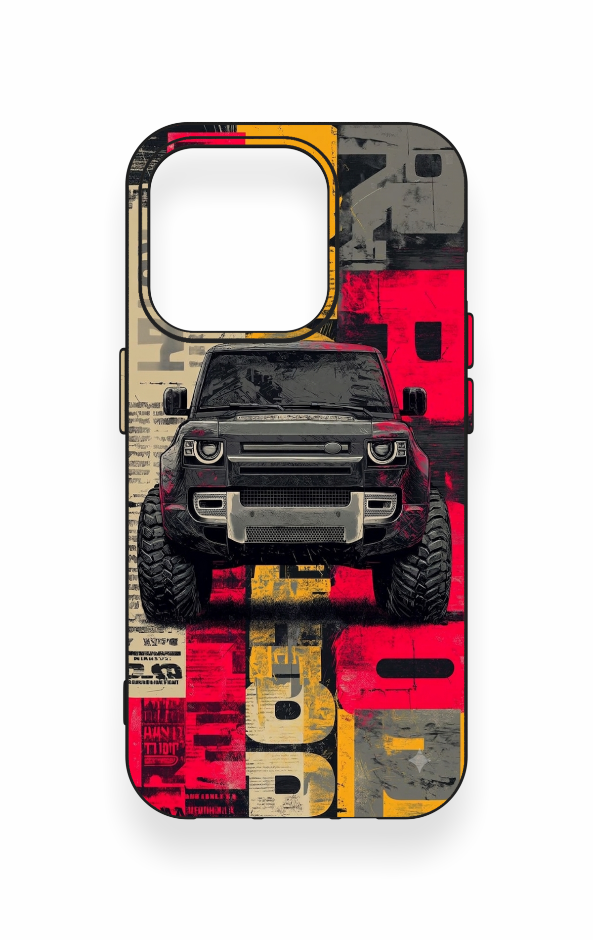 iPhone 15 Pro Uyumlu Defender Truck Desenli Silikon Kılıf