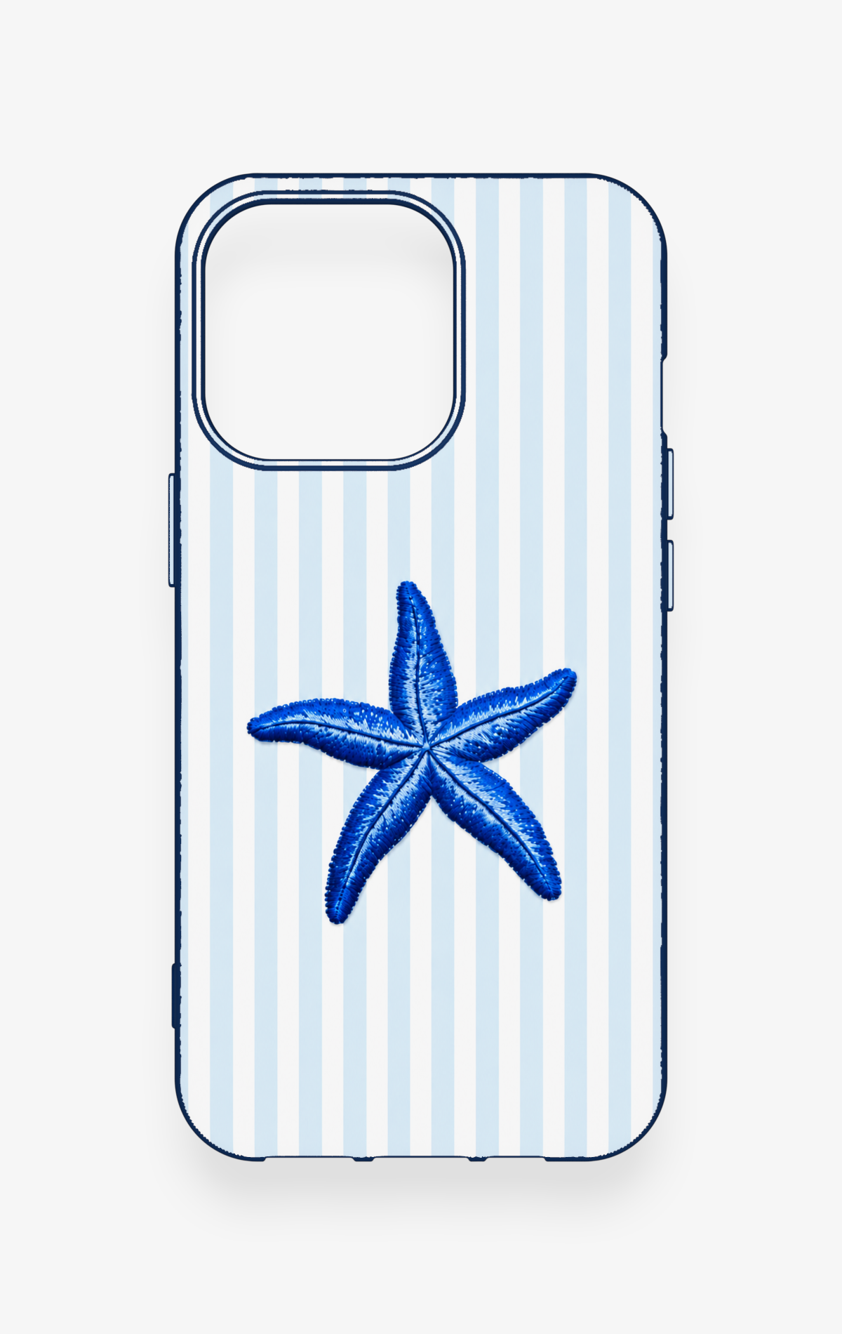 iPhone 13 Pro Uyumlu Mavi Deniz Yıldızı Desenli Silikon Kılıf