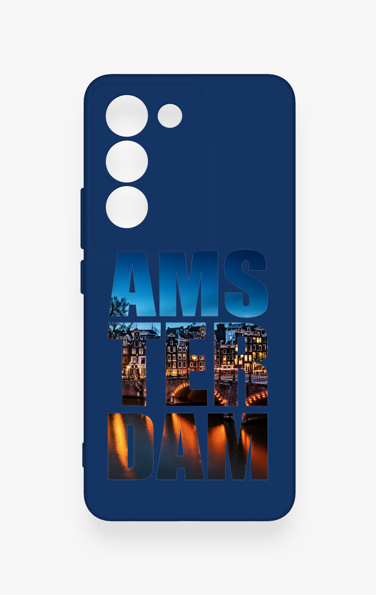Vivo V30 Lite Uyumlu Amsterdam Desenli Silikon Kılıf