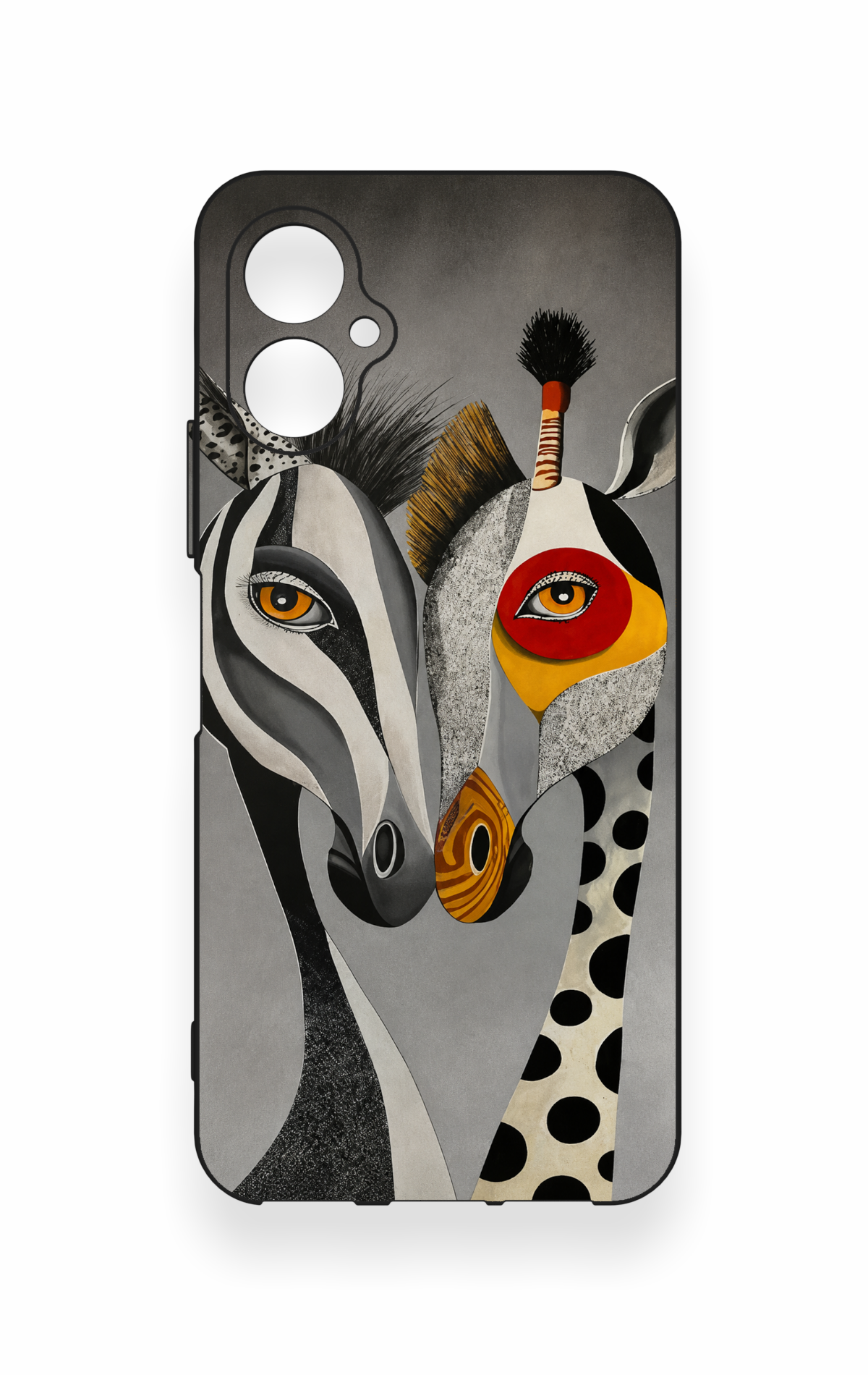 Omix X5 Uyumlu Zebra ve Zürafa Desenli Silikon Kılıf