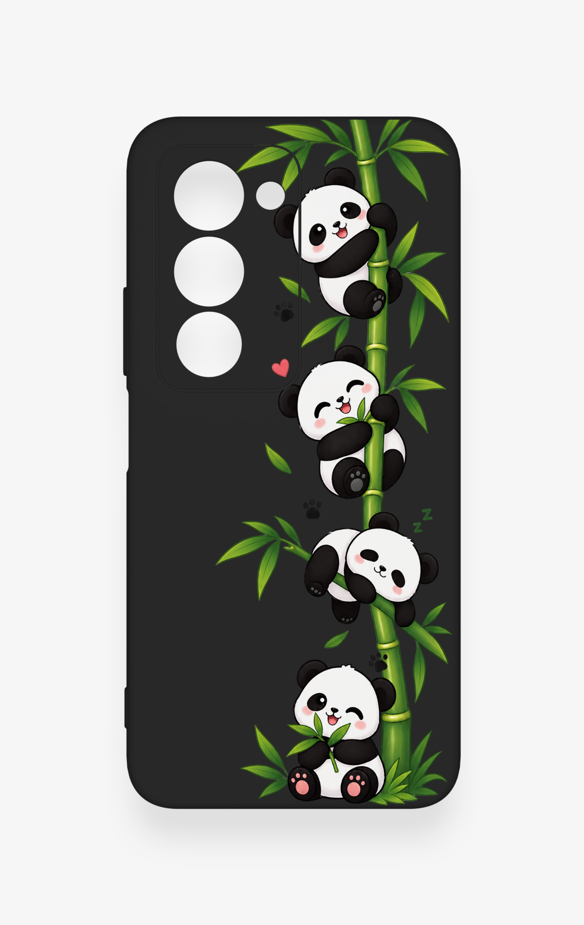 Redmi 15 5G Uyumlu Sevimli Panda Bambu Desenli Silikon Kılıf