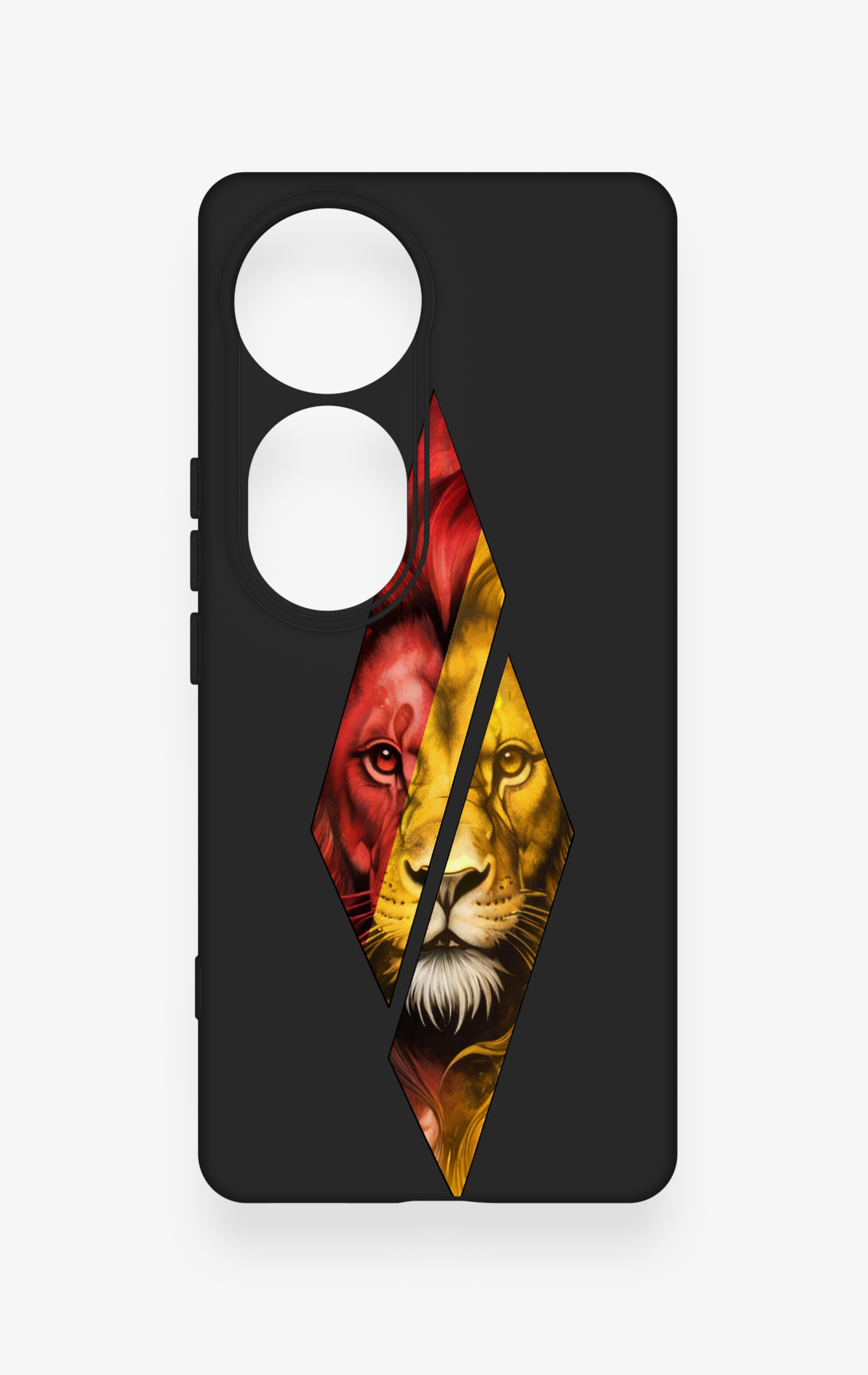 Vivo V40 Uyumlu Kesik Aslan Desenli Silikon Kılıf
