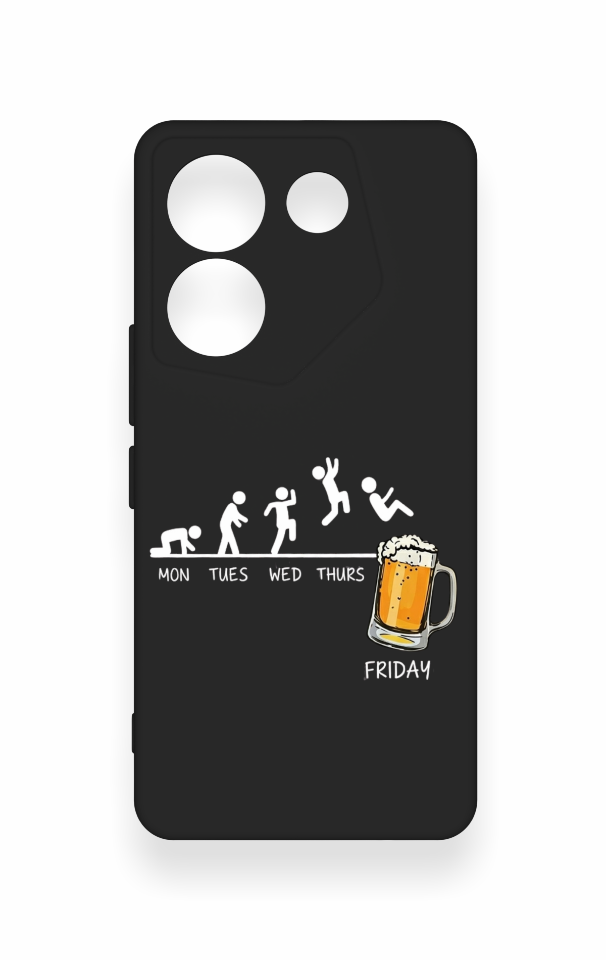 Tecno Camon 20 Pro Uyumlu Fun Day Friday Desenli Silikon Kılıf