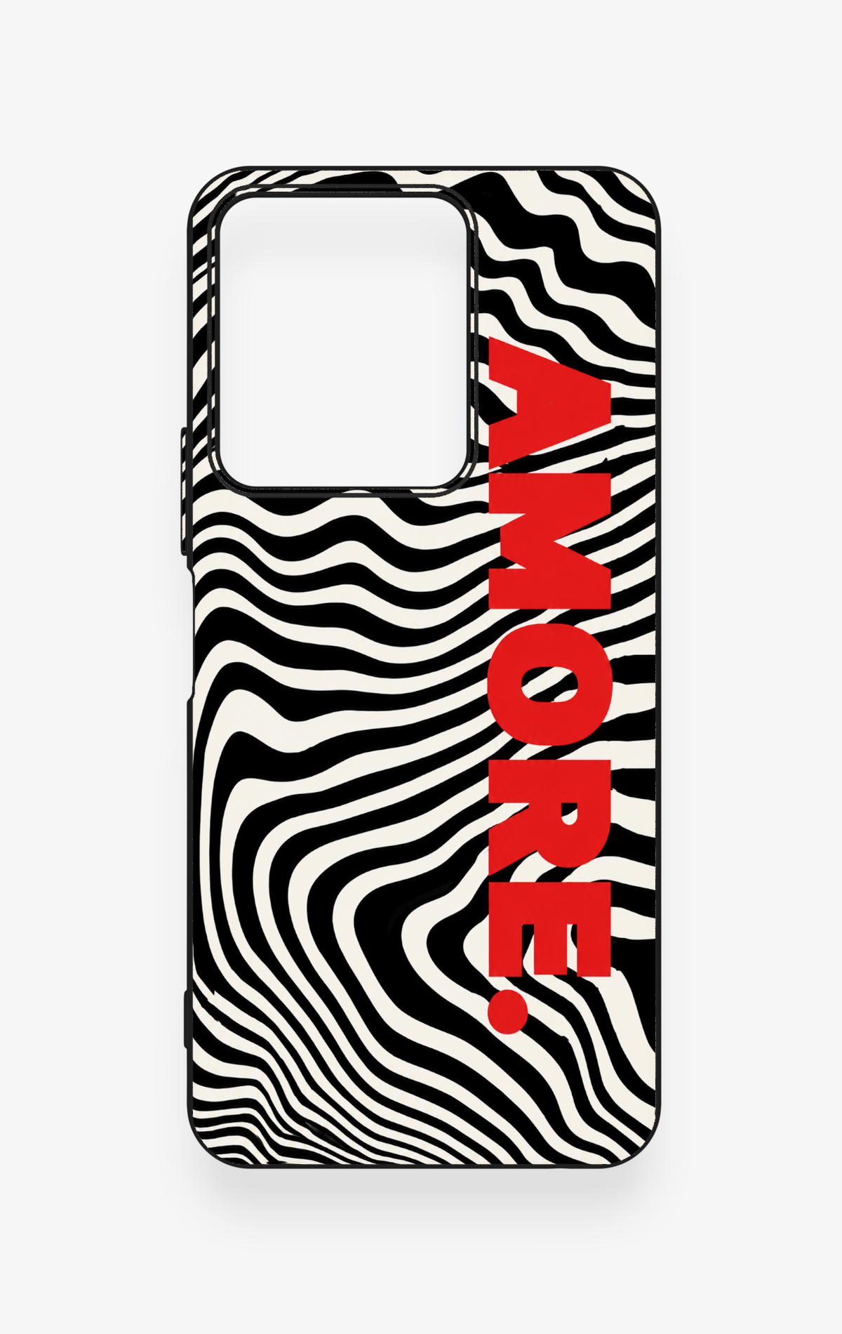 Vivo Y35 Uyumlu Zebra Amore Desenli Silikon Kılıf