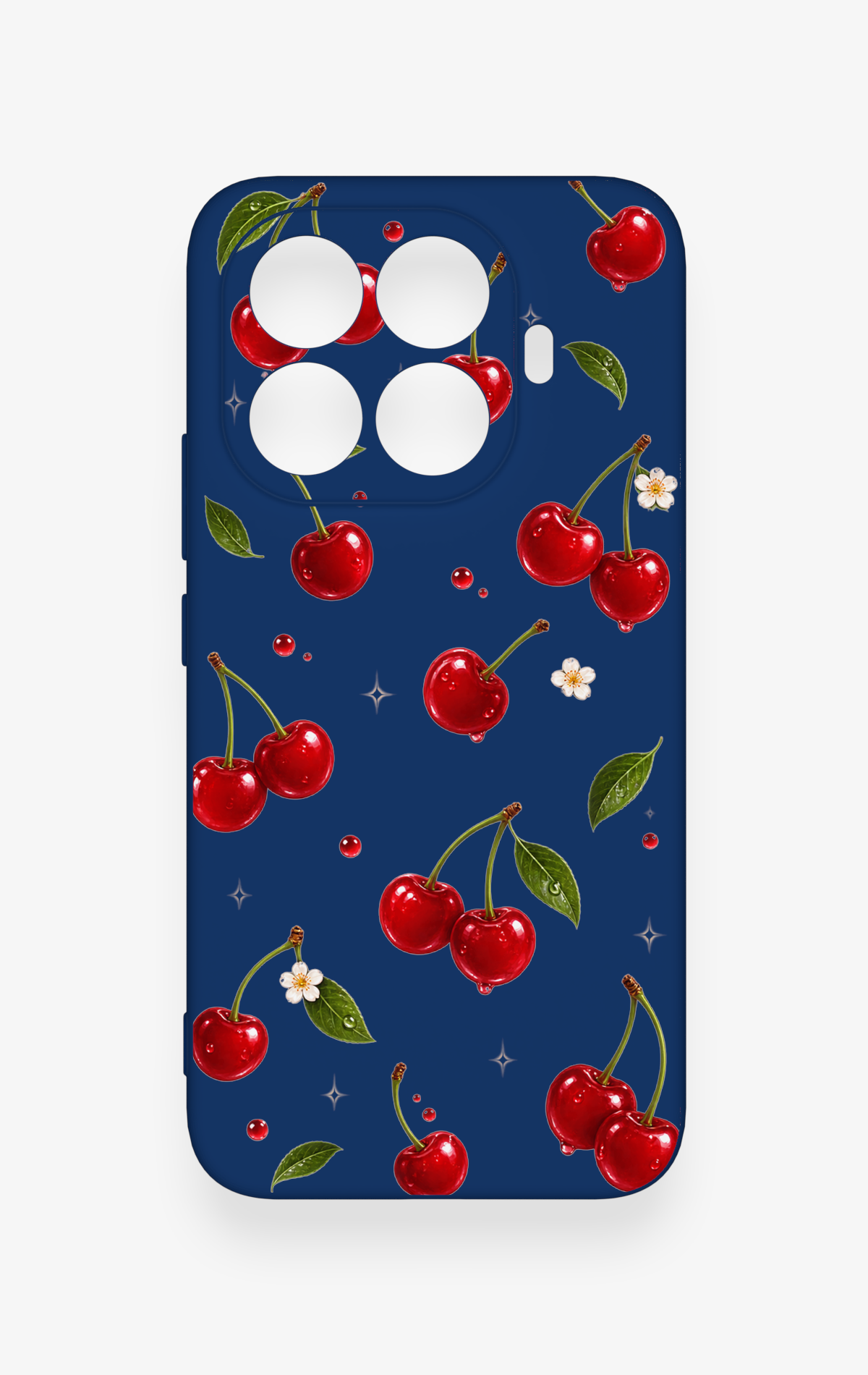 Mi 15T PRO Uyumlu Kiraz Papatya Desenli Silikon Kılıf