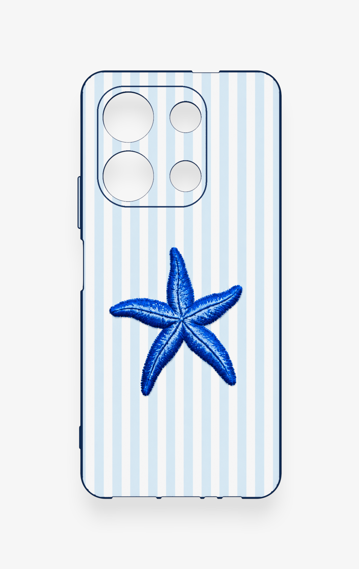 İnfinix Note 30 Uyumlu Mavi Deniz Yıldızı Desenli Silikon Kılıf