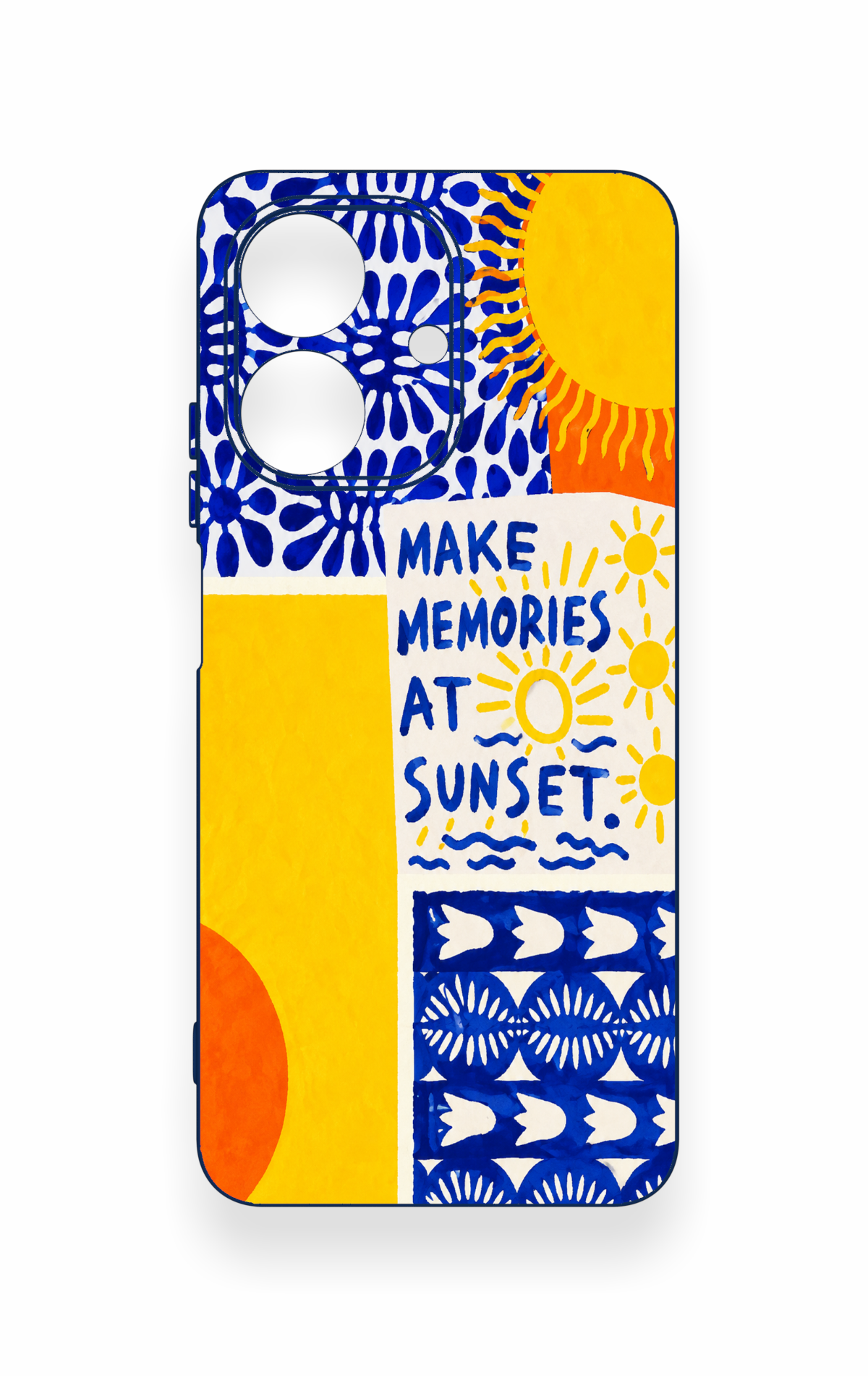 Realme Note 60 Uyumlu Sunset Desenli Silikon Kılıf