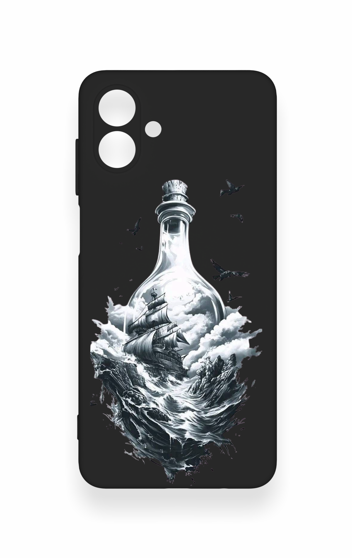 Samsung A07 Uyumlu Secret Sea Desenli Silikon Kılıf